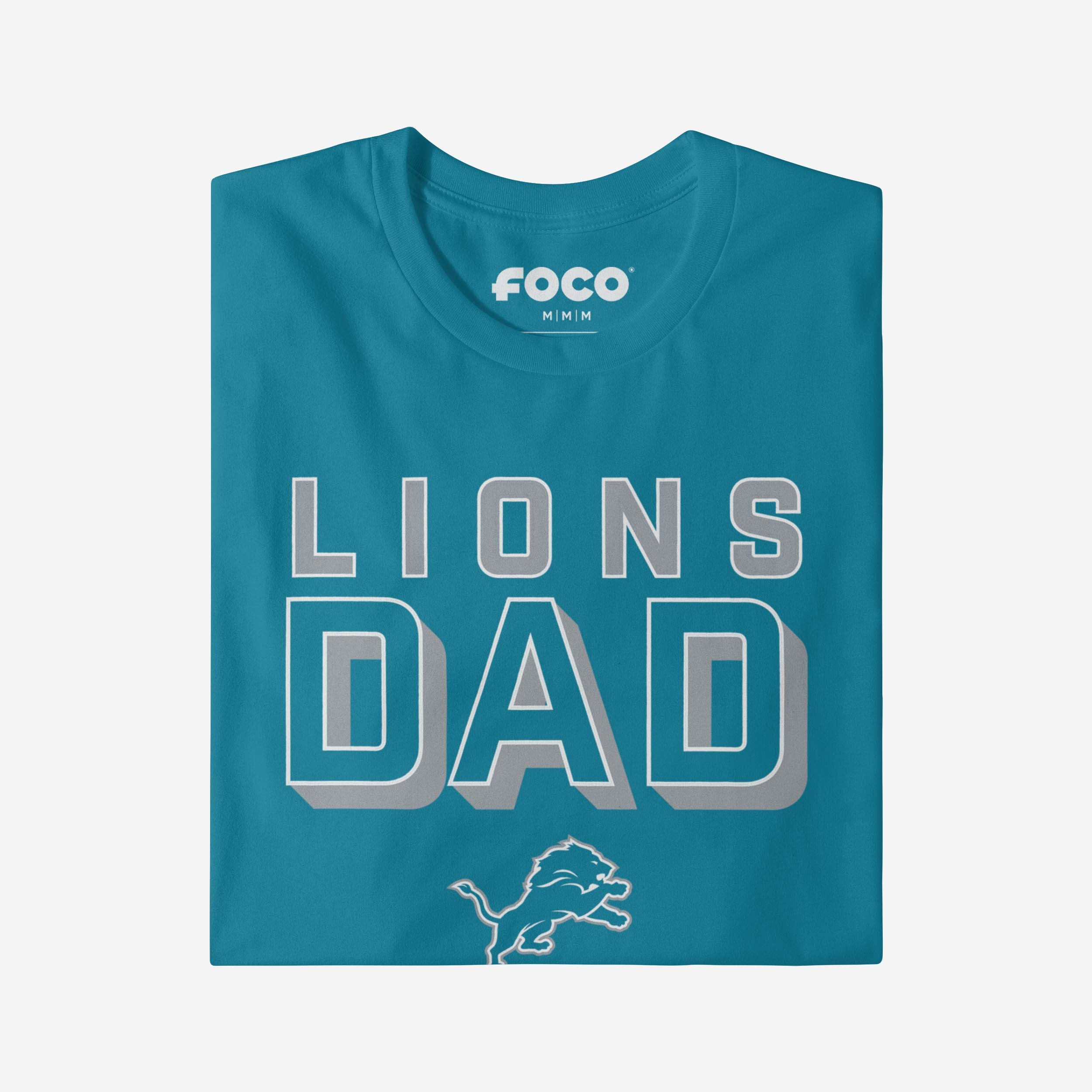Detroit Lions Team Dad T-Shirt - Image 4