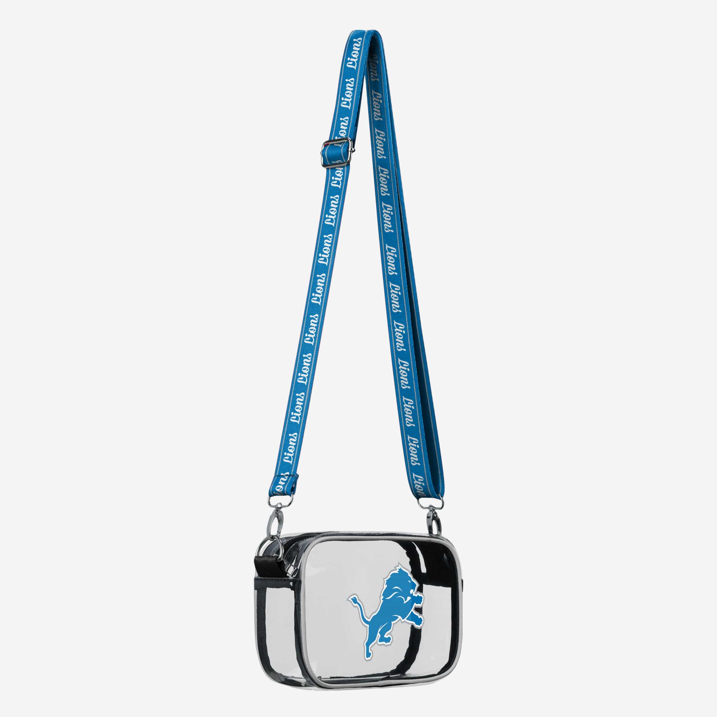 Detroit Lions Team Stripe Clear Crossbody Bag - Image 2