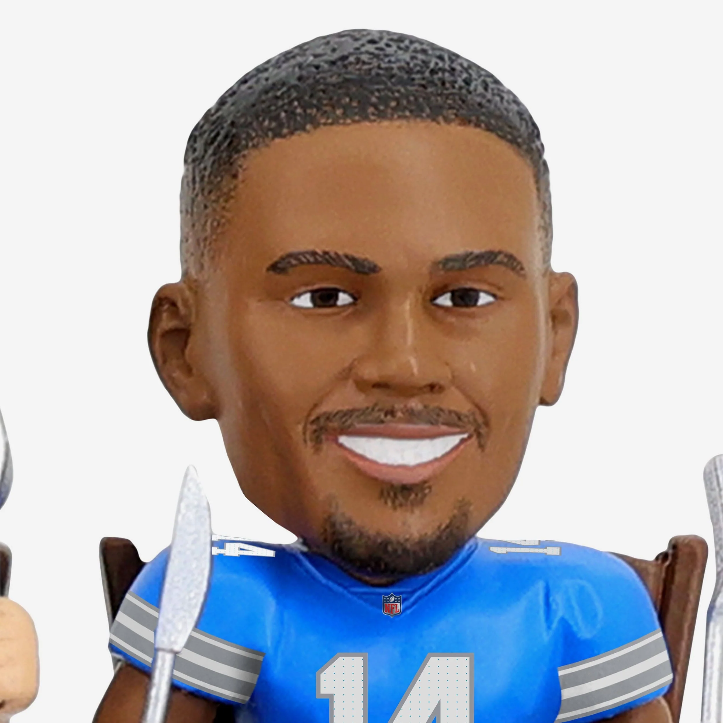 Detroit Lions Thanksgiving Feast Mini Bobblehead Scene - Image 2