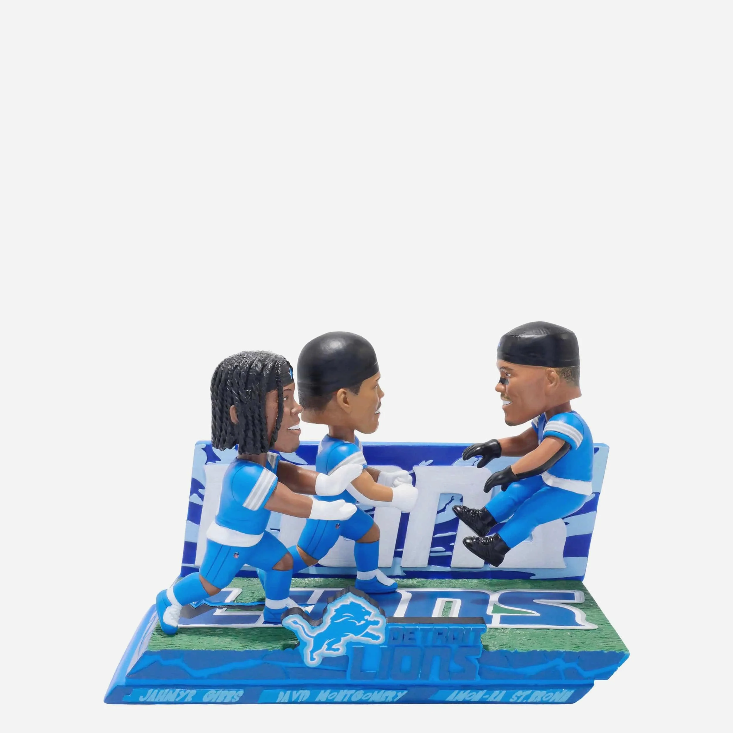 Detroit Lions Touchdown Celebration Mini Bobblehead Scene