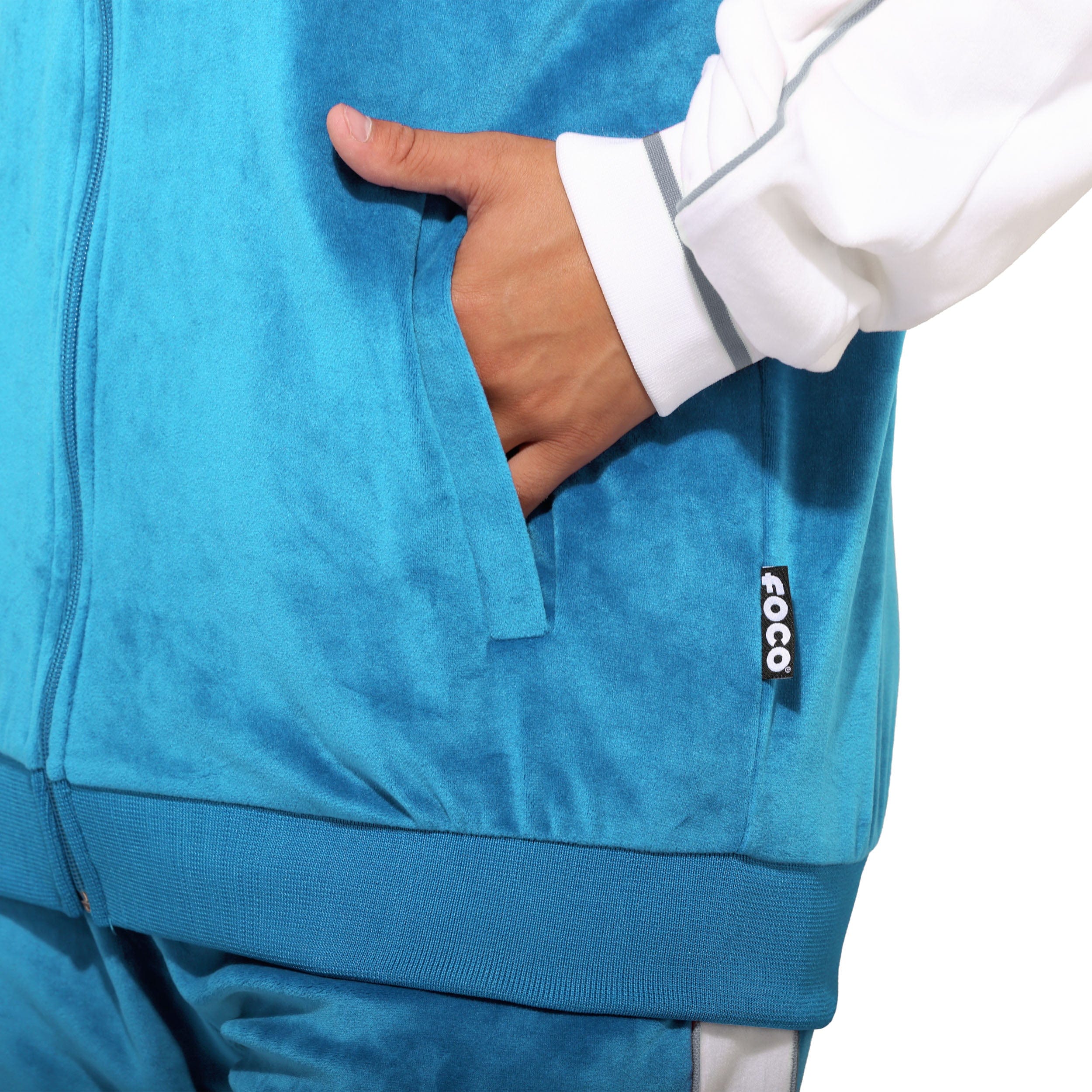 Detroit Lions Two Tone Velour Zip Up Top - Image 4