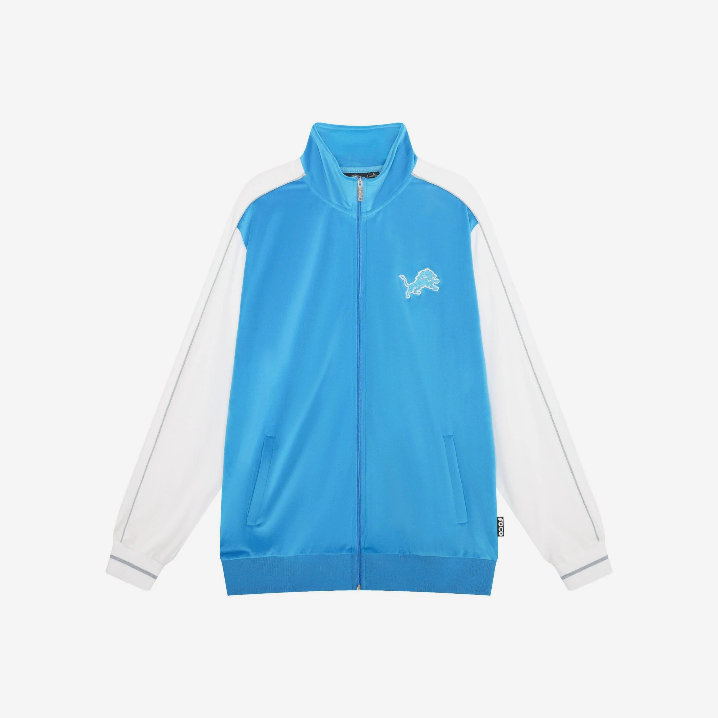 Detroit Lions Two Tone Velour Zip Up Top - Image 6
