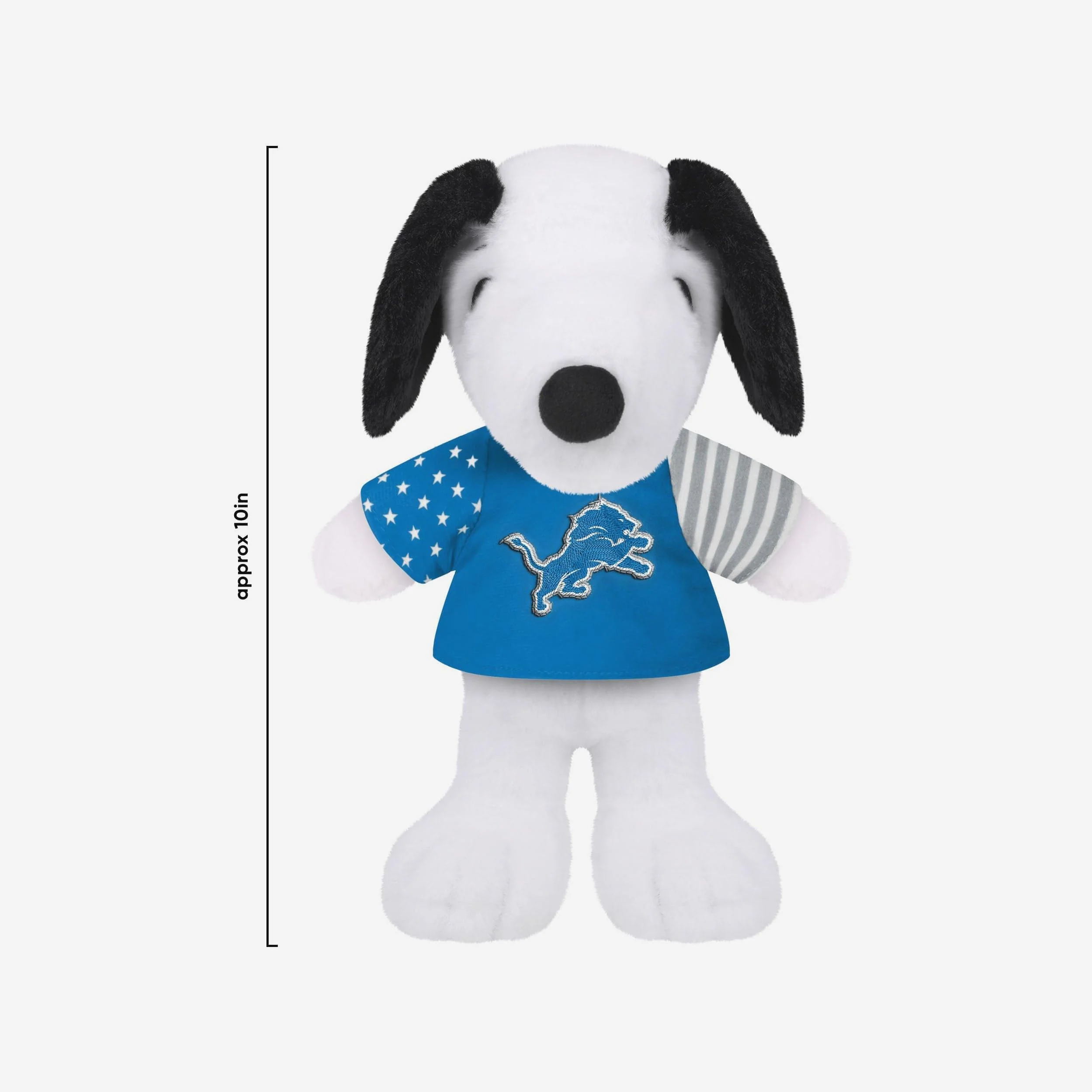 Detroit Lions USA Flag Snoopy Peanuts Team Jersey Plush - Image 3