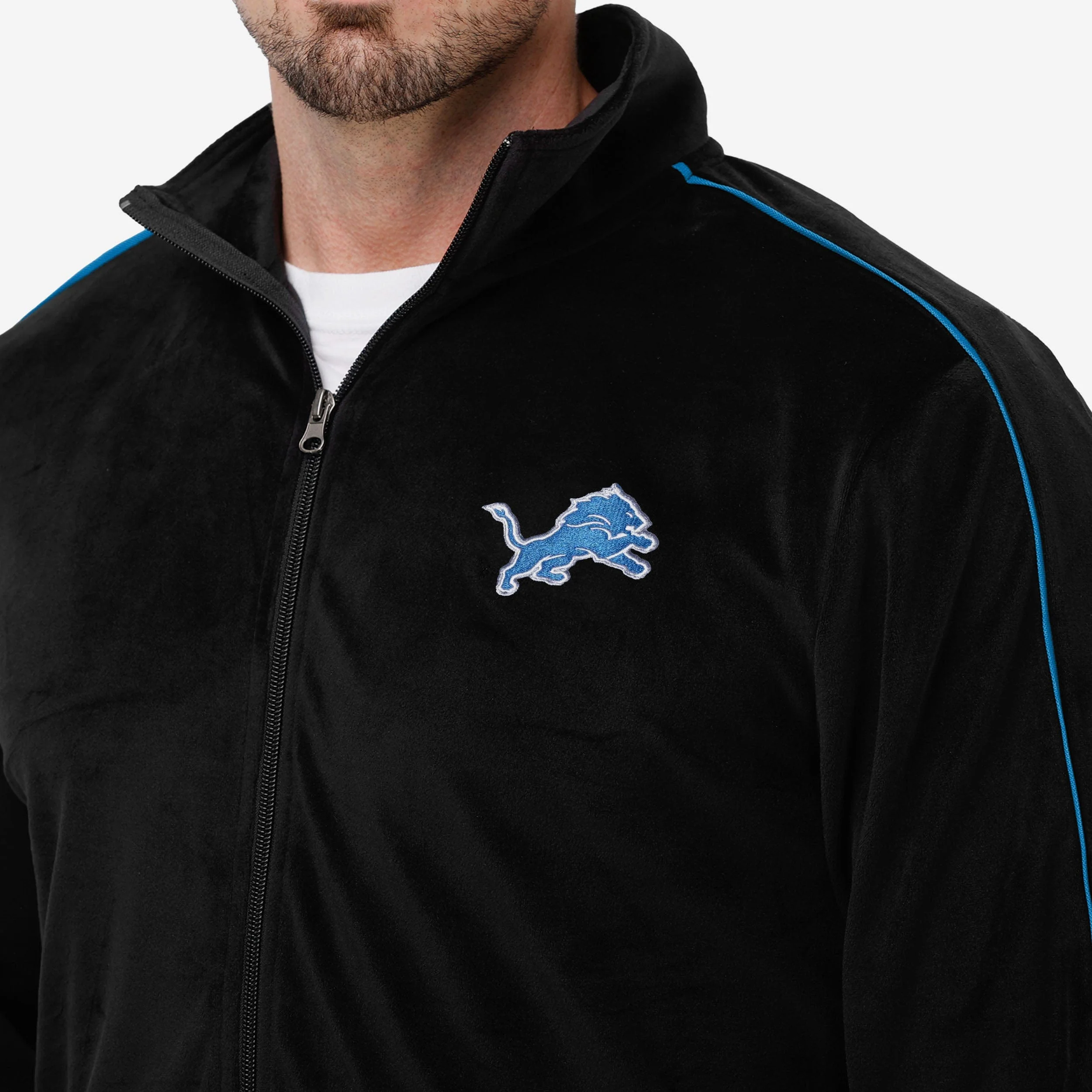 Detroit Lions Velour Zip Up Top - Image 3