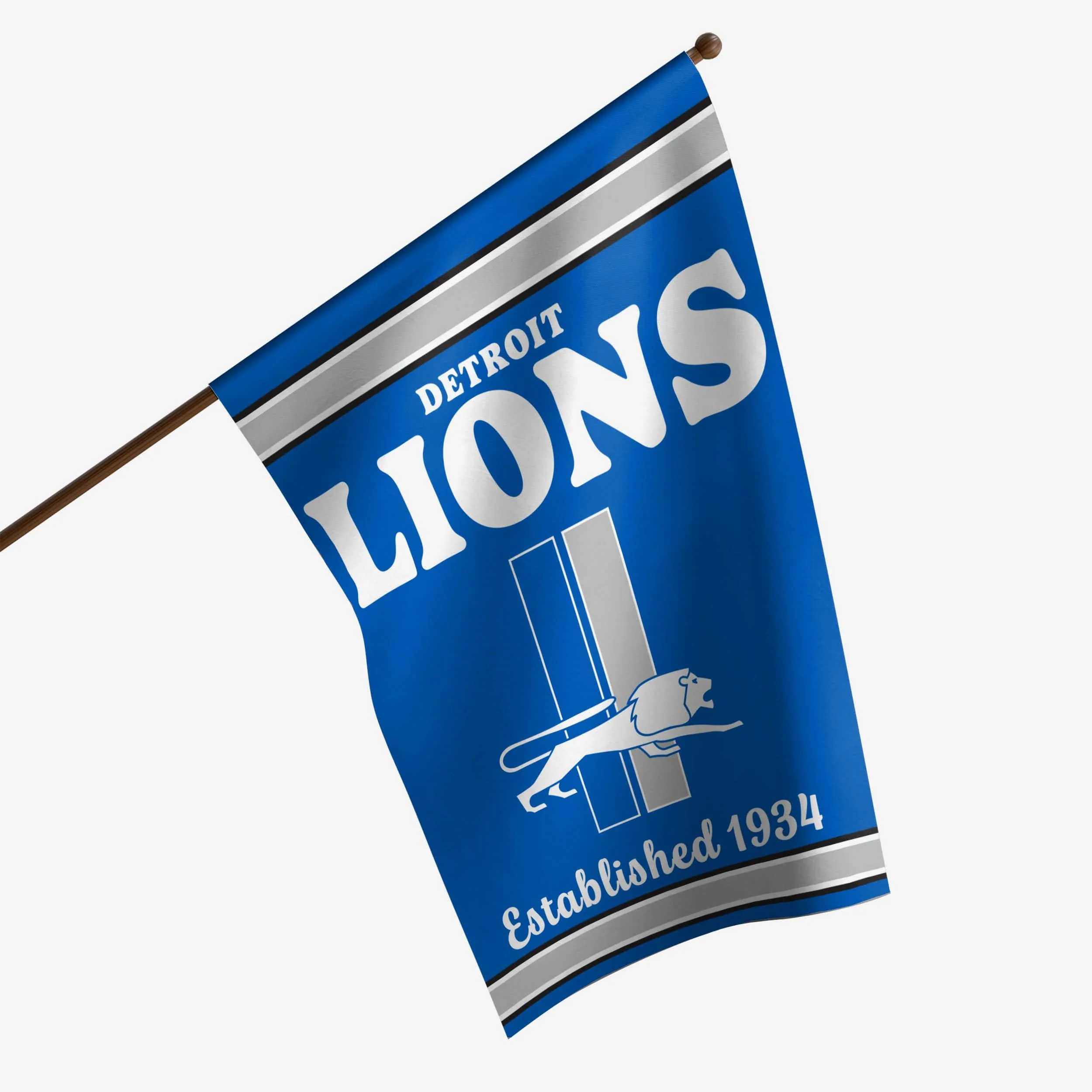 Detroit Lions Vertical Retro Flag