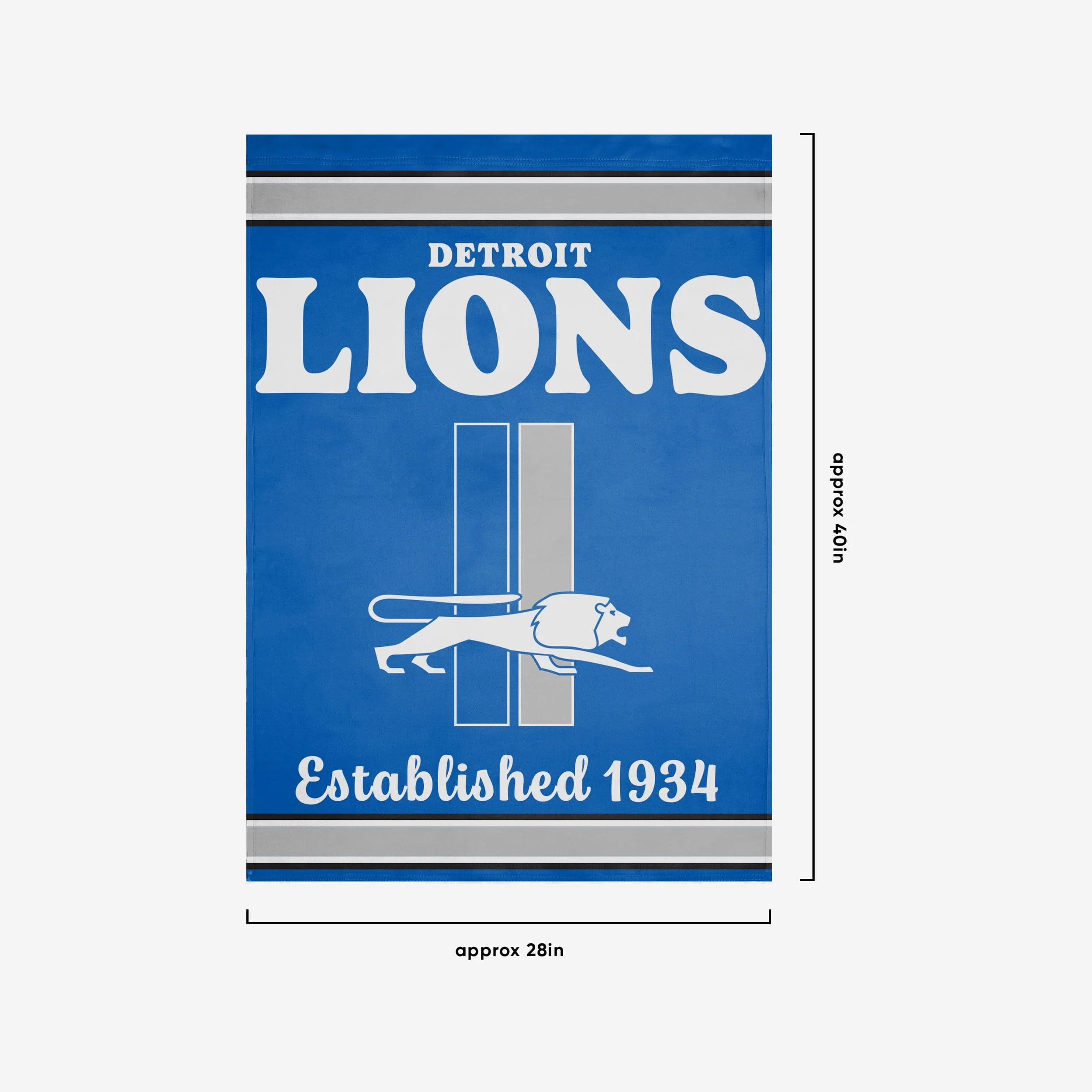 Detroit Lions Vertical Retro Flag - Image 3