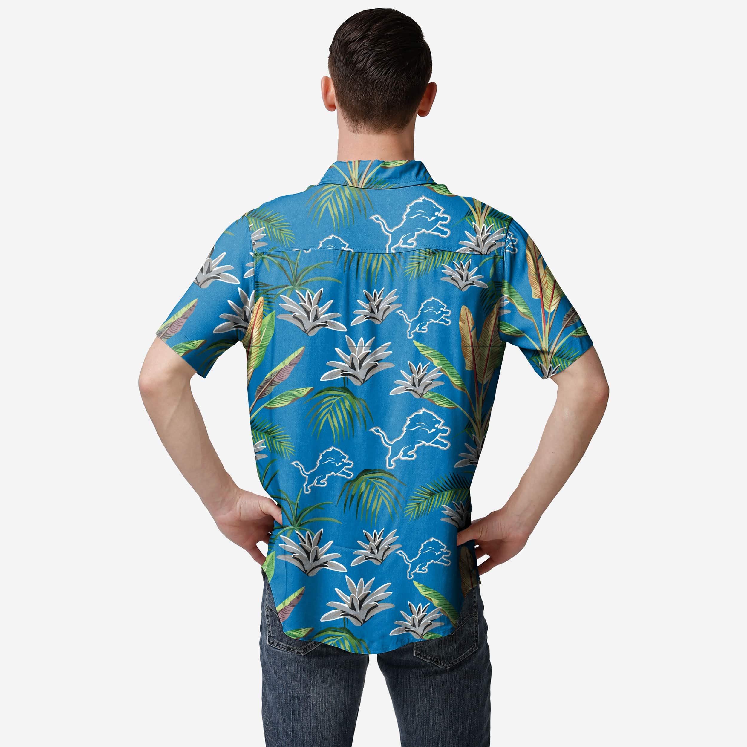 Detroit Lions Victory Vacay Button Up Shirt - Image 2