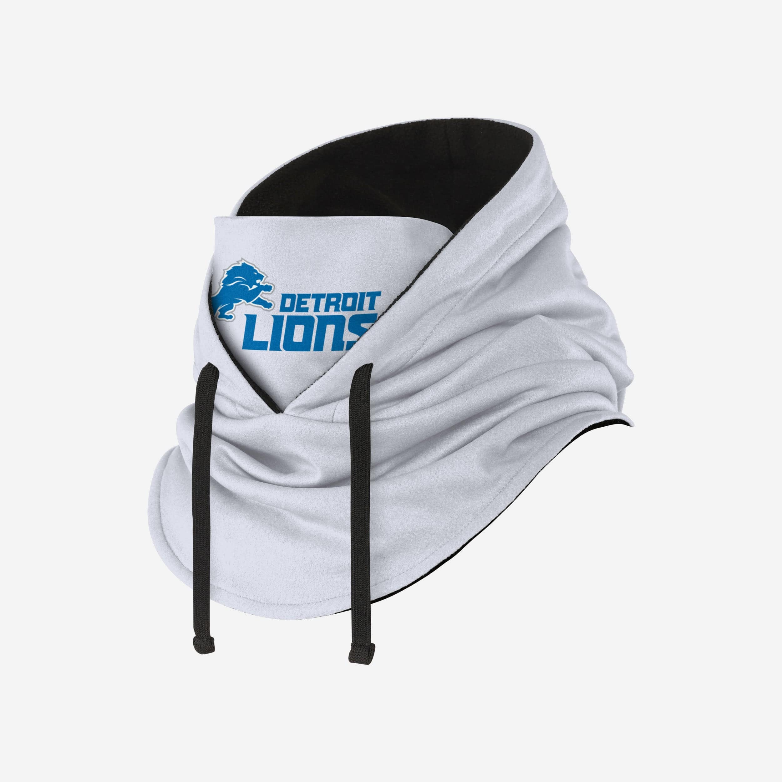 Detroit Lions White Drawstring Hooded Gaiter - Image 2