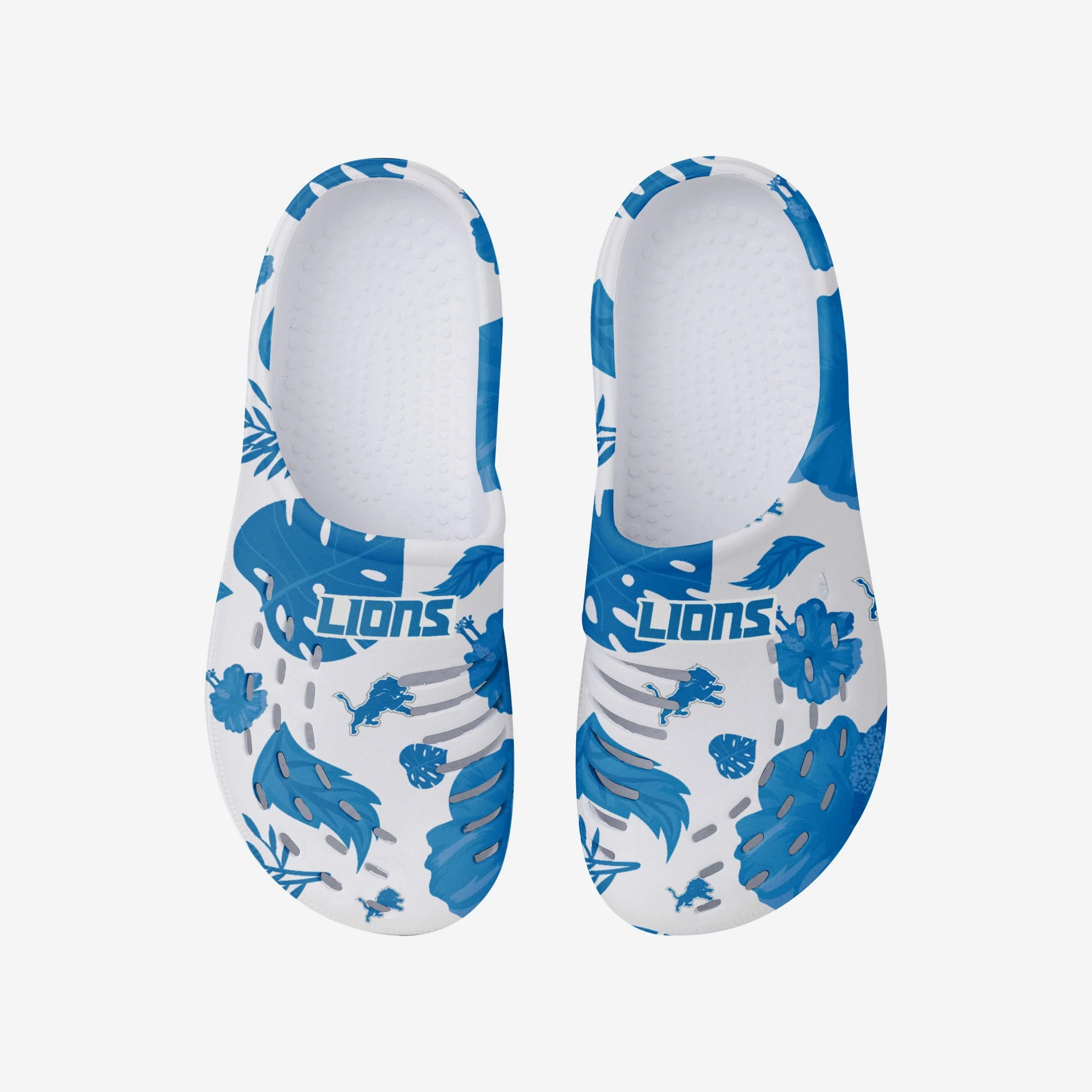 Detroit Lions Womens Floral White Clog - Image 4