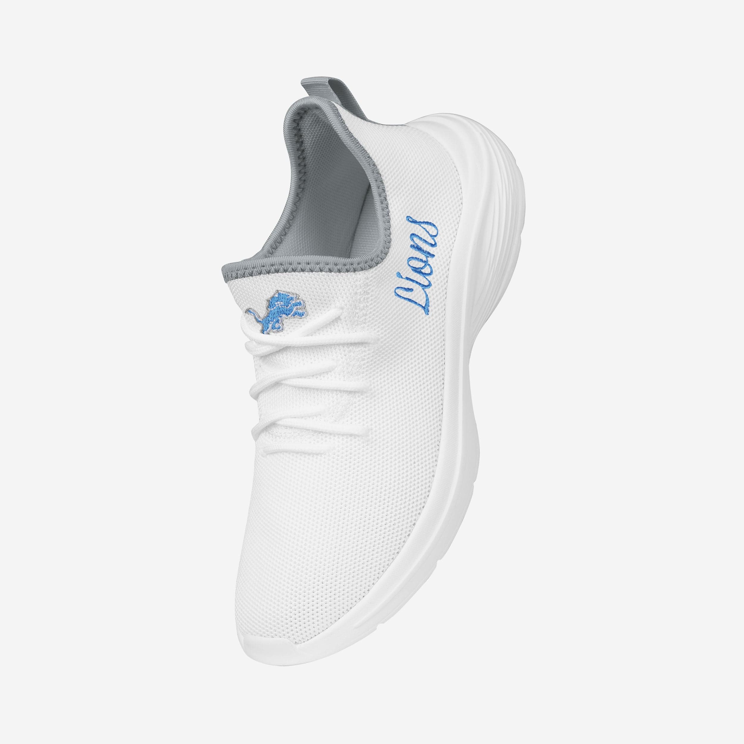 Detroit Lions Womens Midsole White Sneakers - Image 2