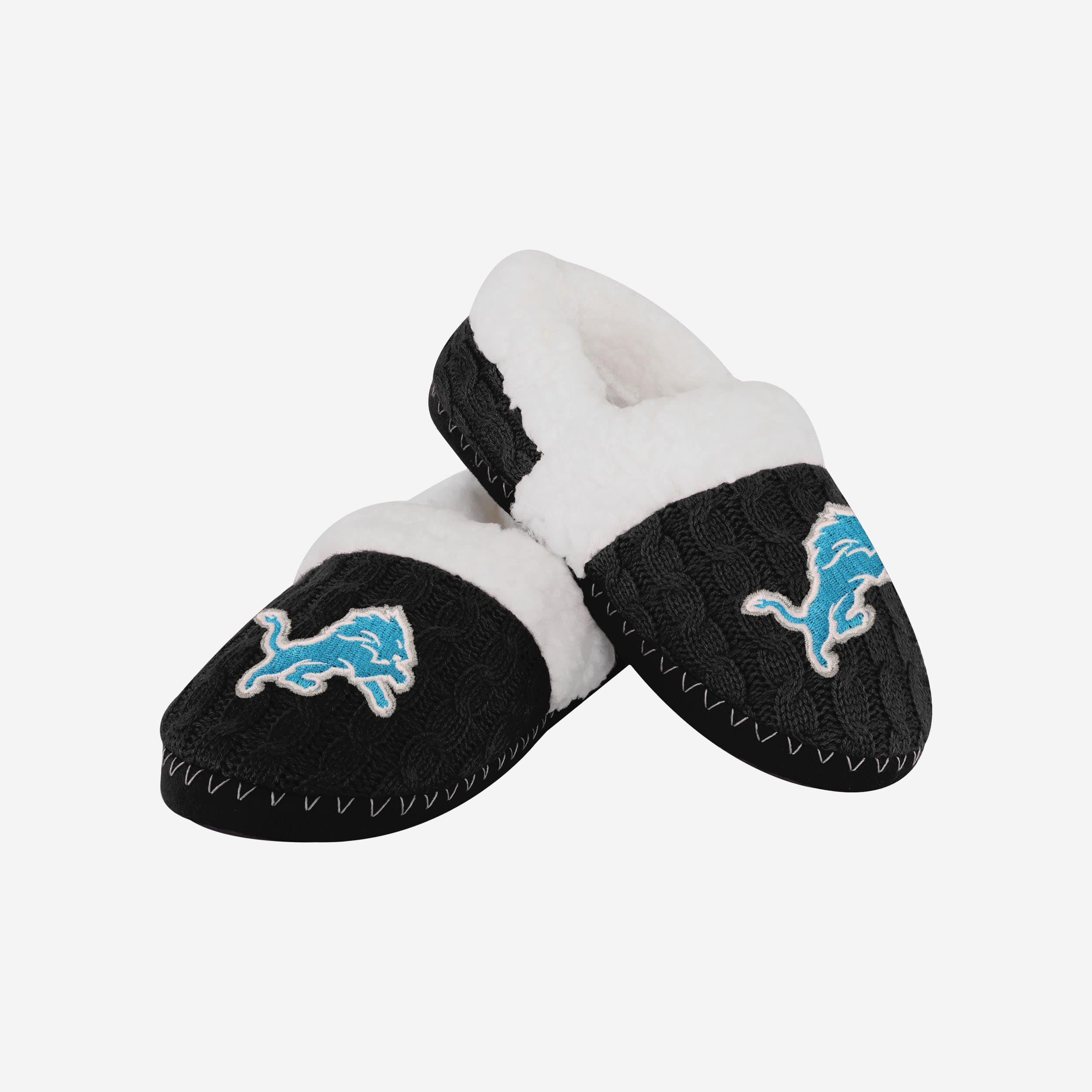 Detroit Lions Womens Team Color Moccasin Slipper - Image 4
