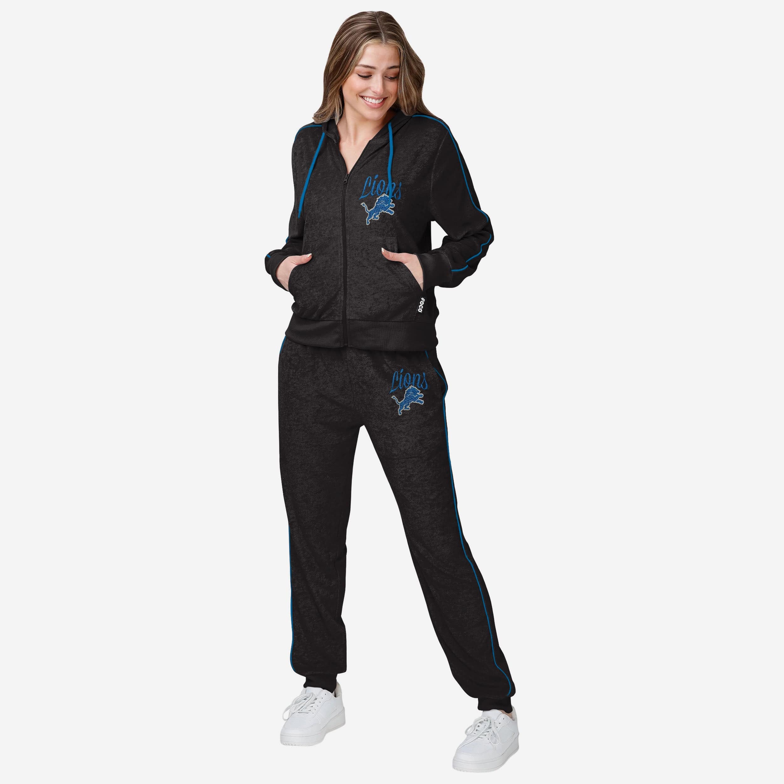 Detroit Lions Womens Terry Knit Joggers - Image 5