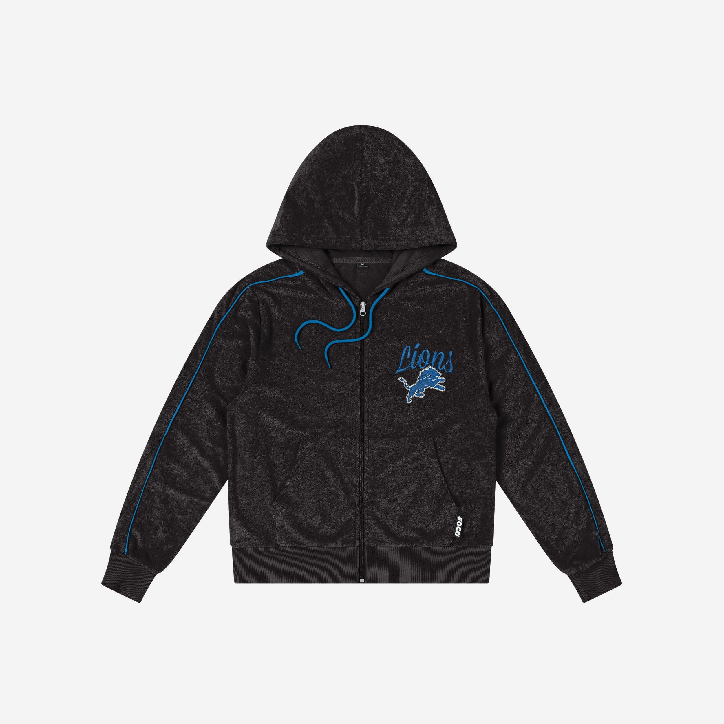 Detroit Lions Womens Terry Knit Zip Up Top - Image 5