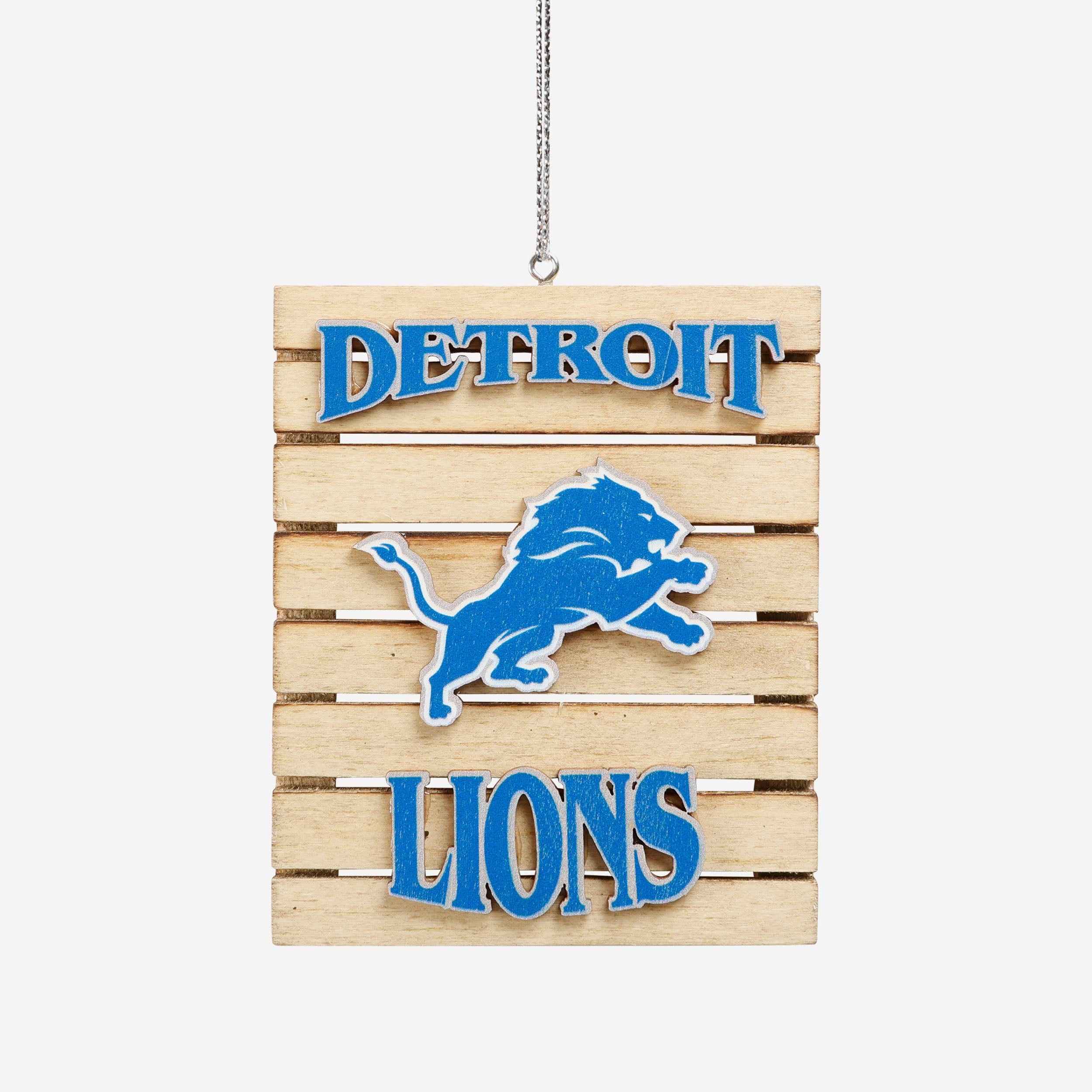 Detroit Lions Wood Pallet Sign Ornament