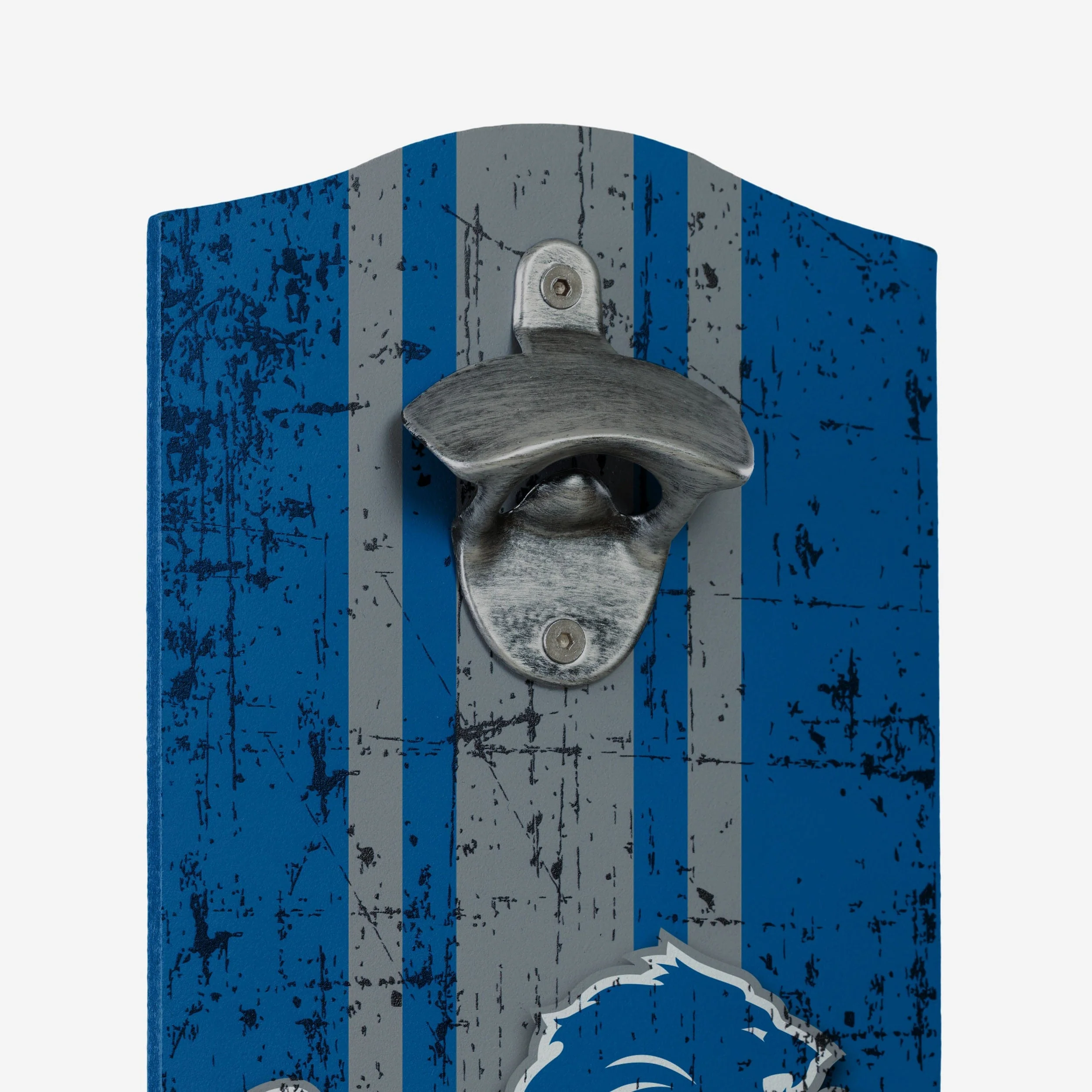 Detroit Lions Wooden Bottle Cap Opener Sign - Image 3