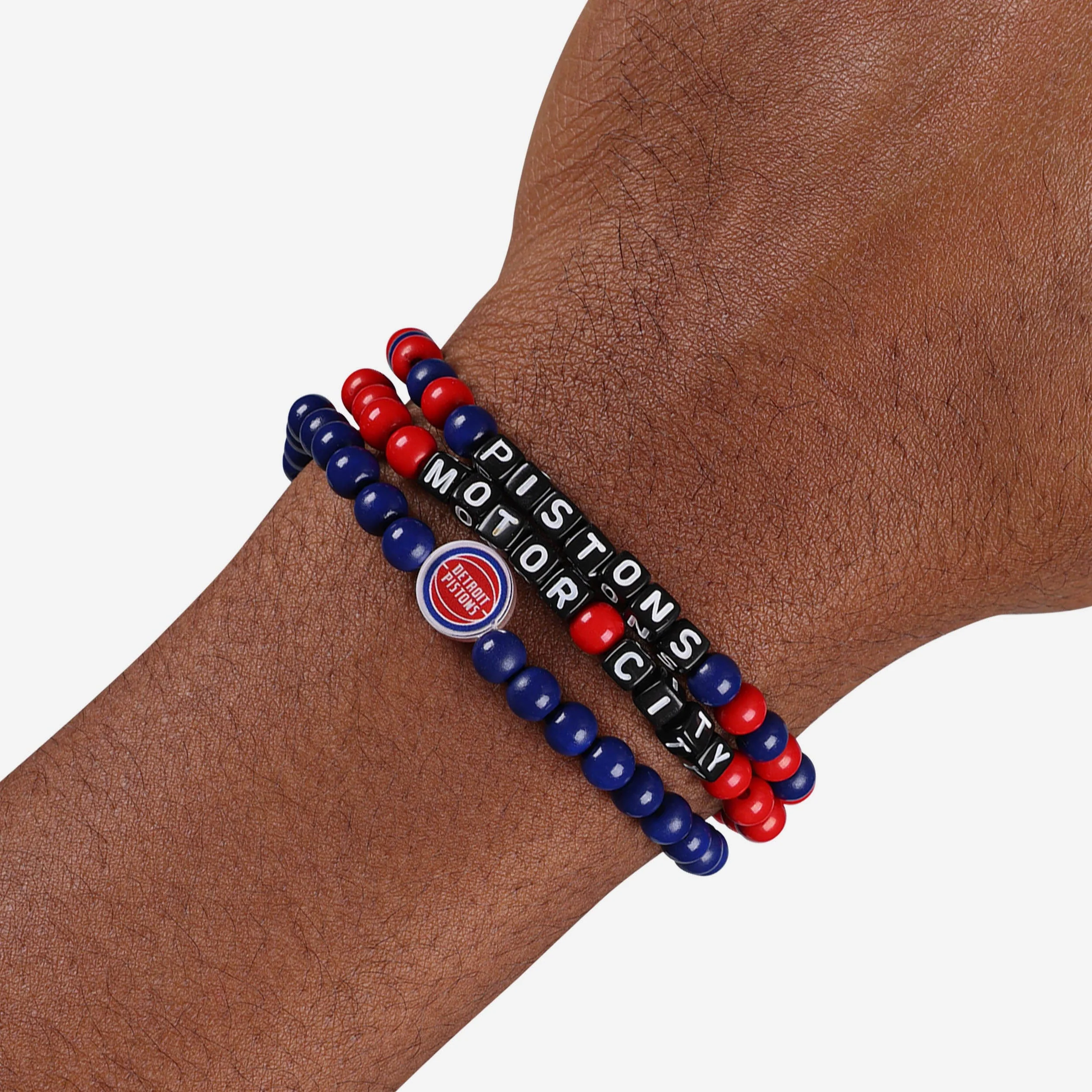 Detroit Pistons 3 Pack Beaded Friendship Bracelet - Image 4