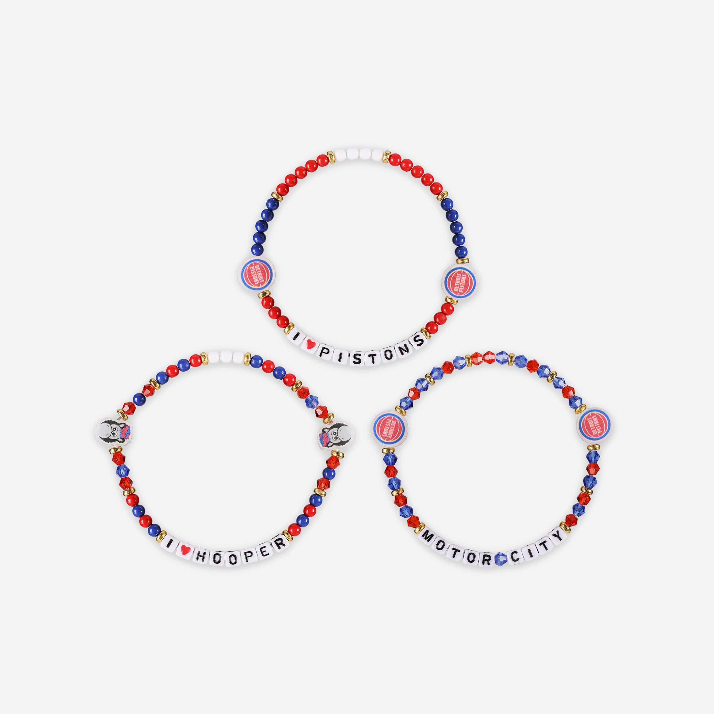 Detroit Pistons 3 Pack Friendship Bracelet - Image 3