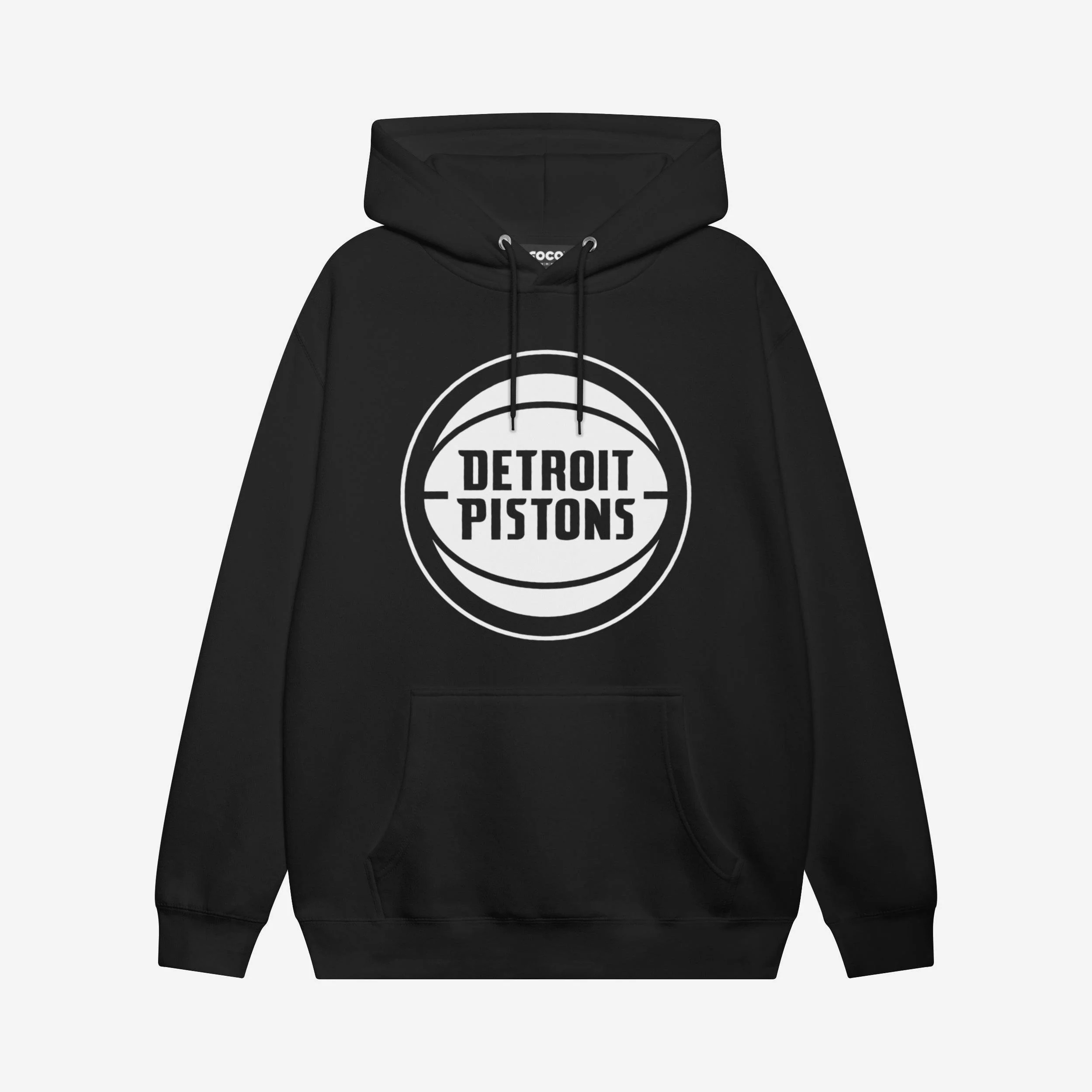 Detroit Pistons White Logo Hoodie
