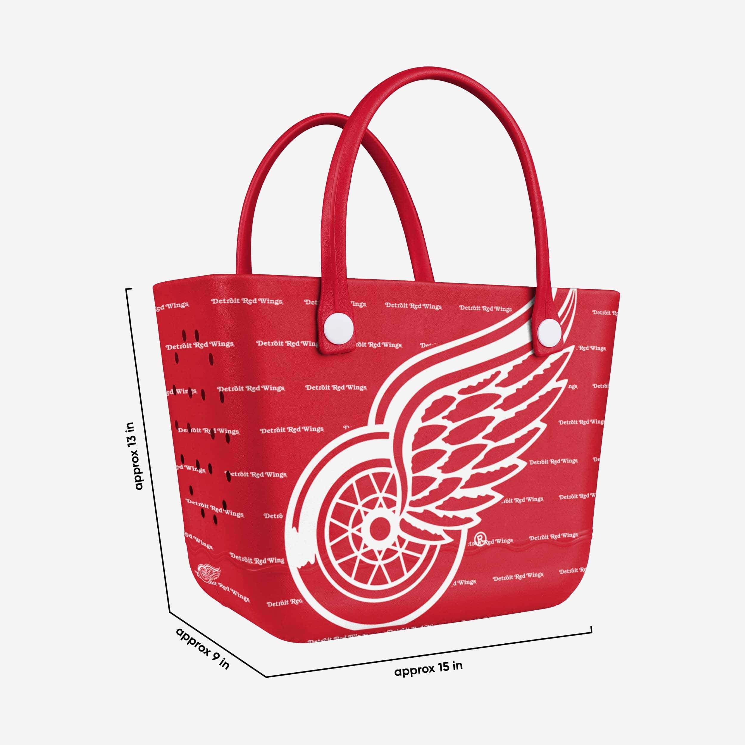Detroit Red Wings Big Logo Mini Print Tailgate Tote Bag - Image 3