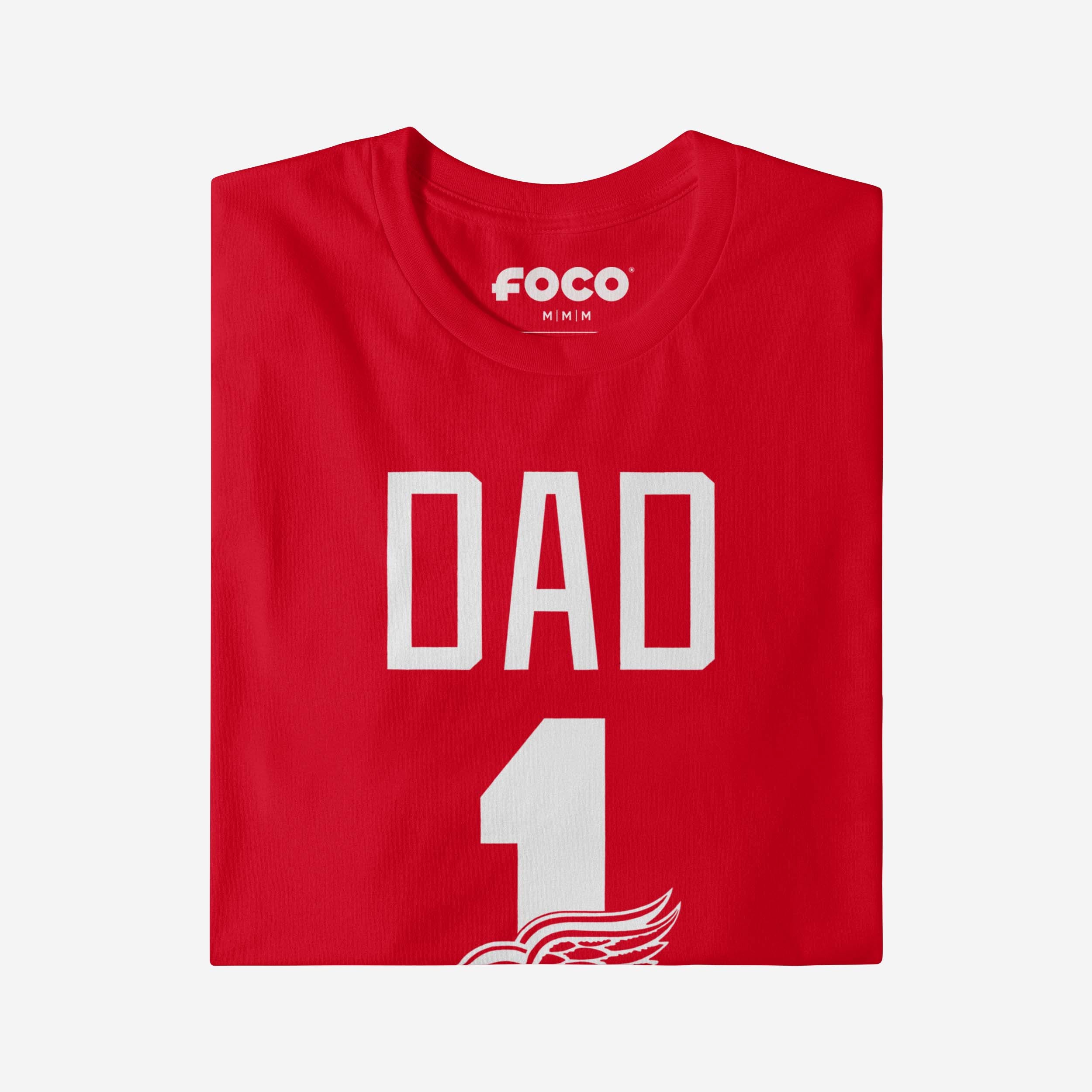 Detroit Red Wings Number 1 Dad T-Shirt - Image 3