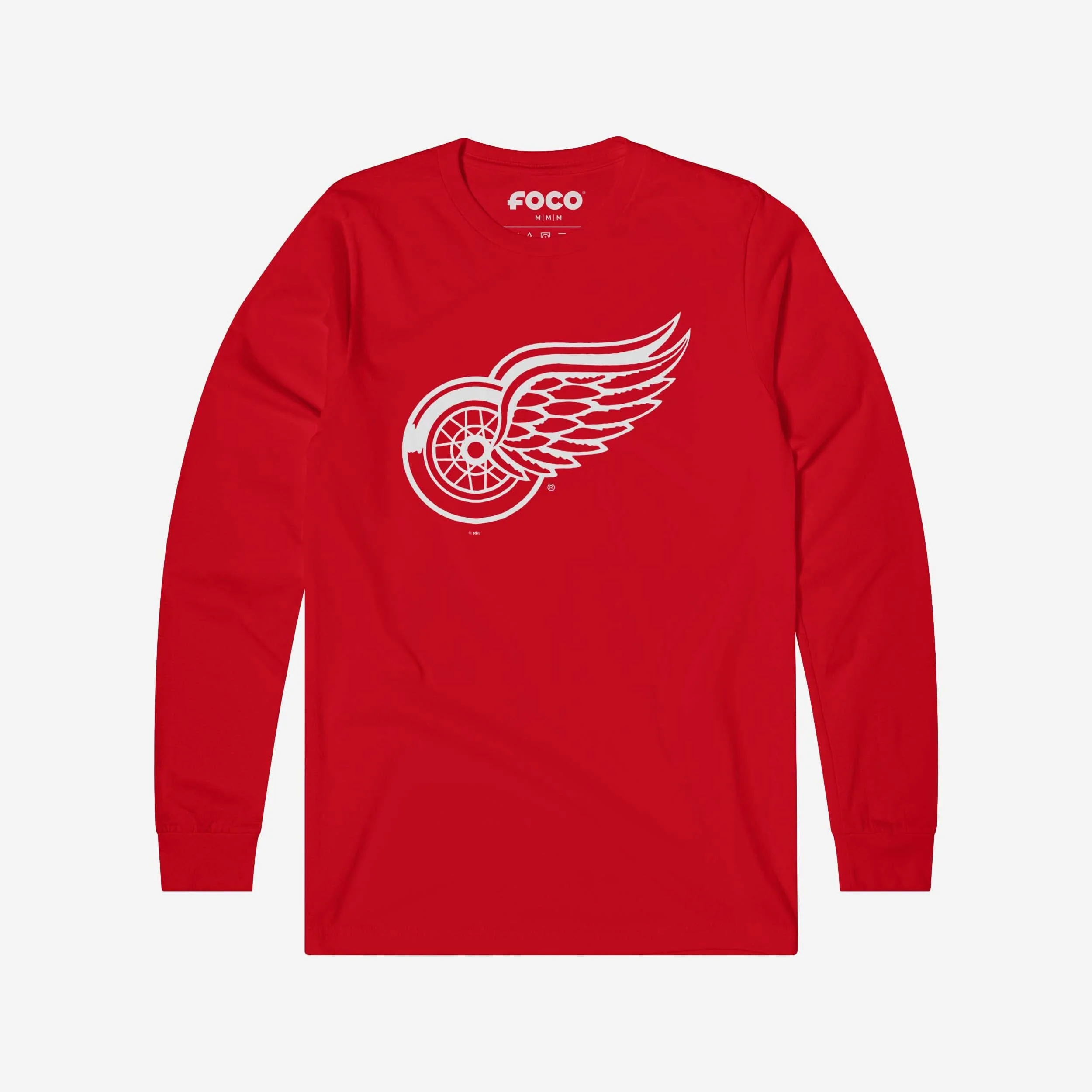 Detroit Red Wings Primary Logo Long Sleeve T-Shirt