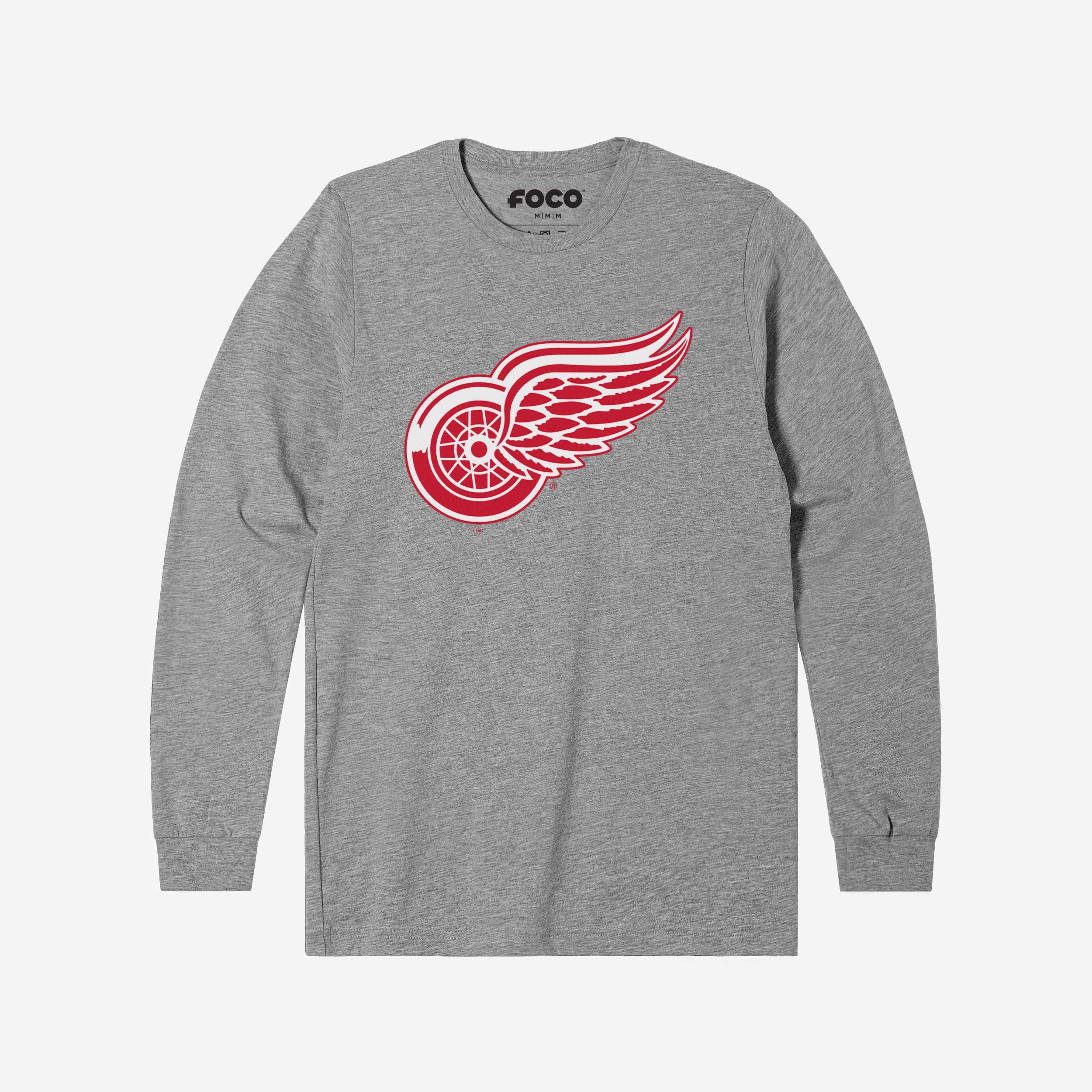 Detroit Red Wings Primary Logo Long Sleeve T-Shirt - Image 4