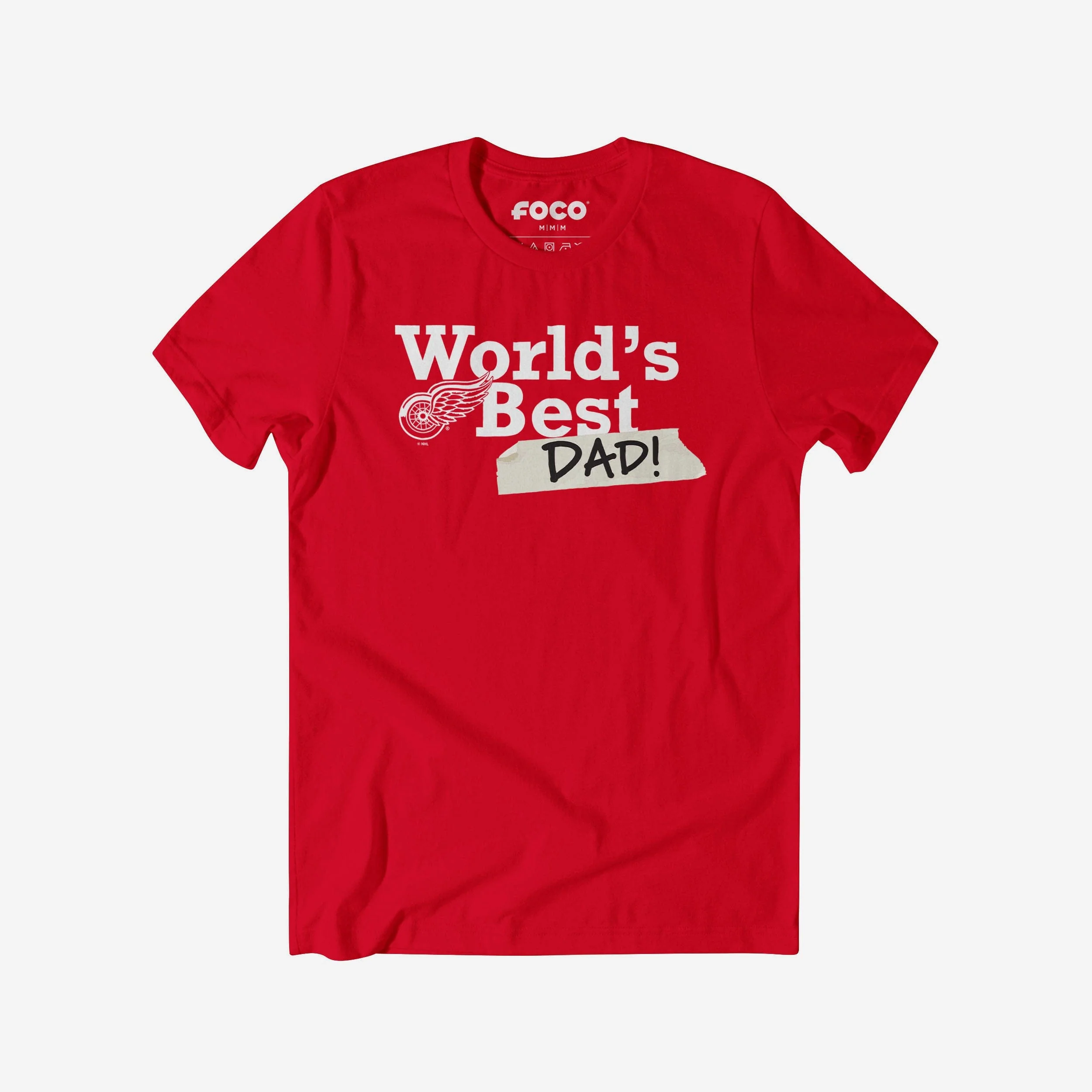Detroit Red Wings World's Best Dad T-Shirt