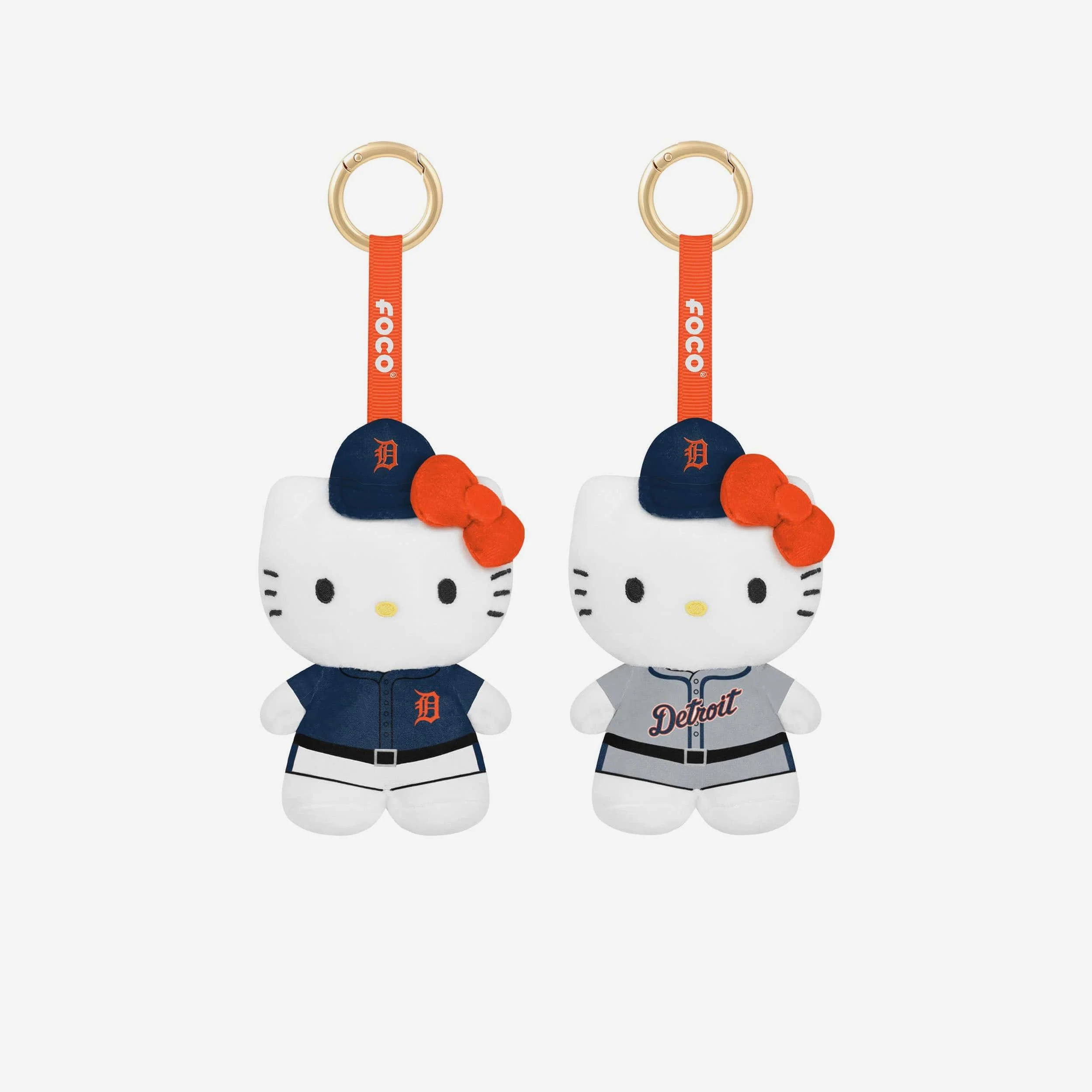 Detroit Tigers 2 Pack Mini Plush Hello Kitty® Bag Charm Keychain