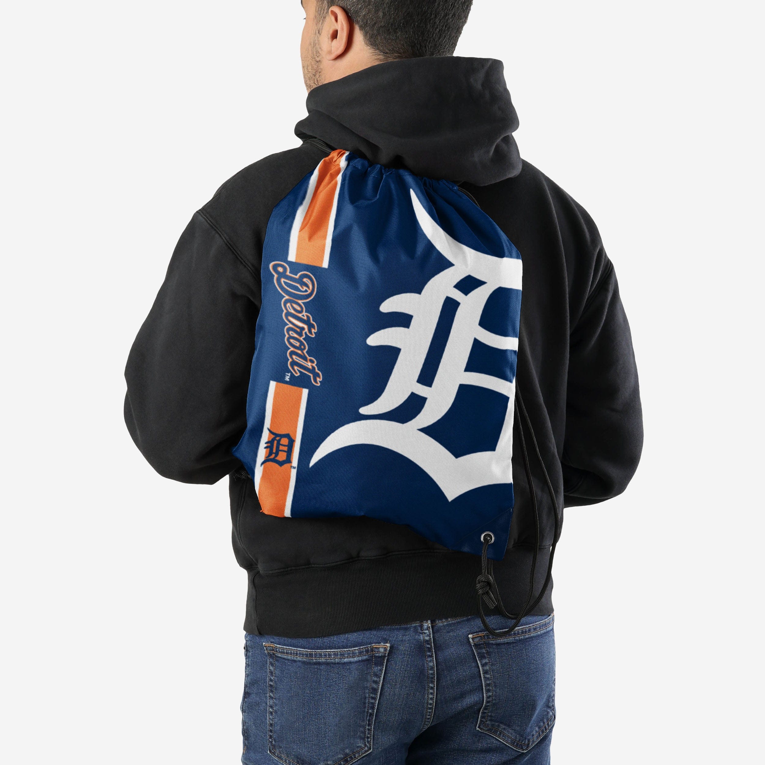 Detroit Tigers Big Logo Drawstring Backpack - Image 2