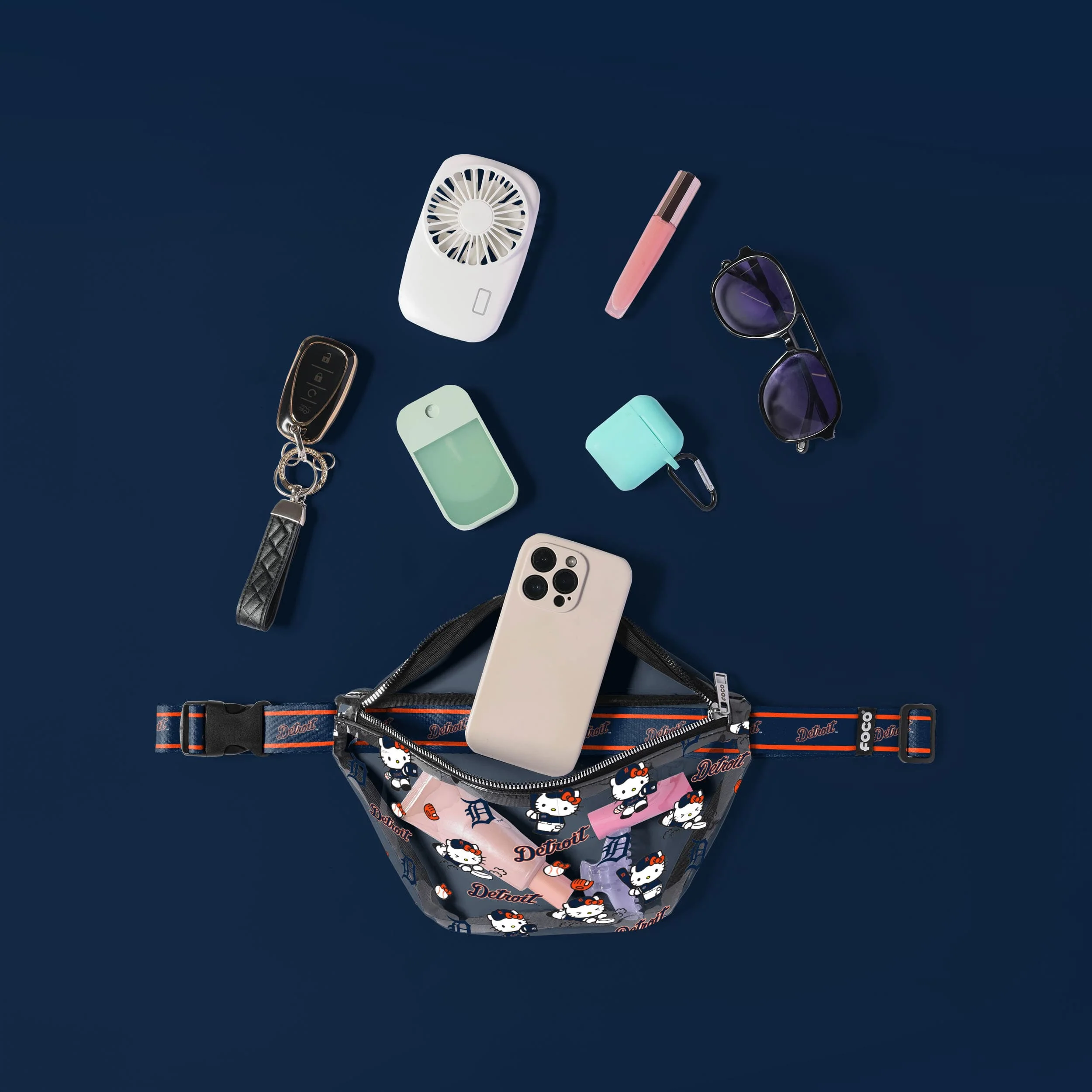 Detroit Tigers Hello Kitty® Clear Fanny Pack - Image 3