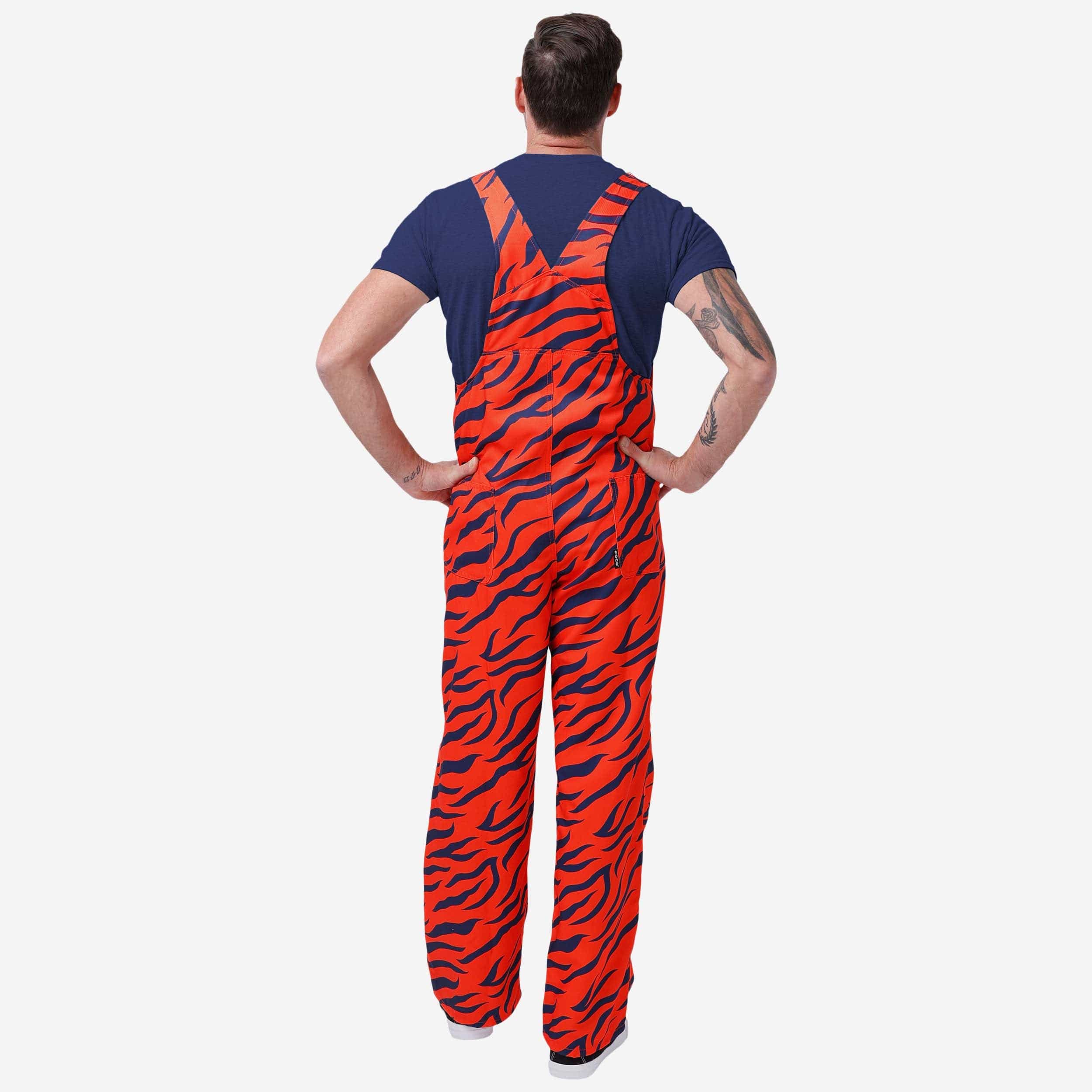 Detroit Tigers Mens Tiger Stripe Thematic Bib Overalls - Image 2