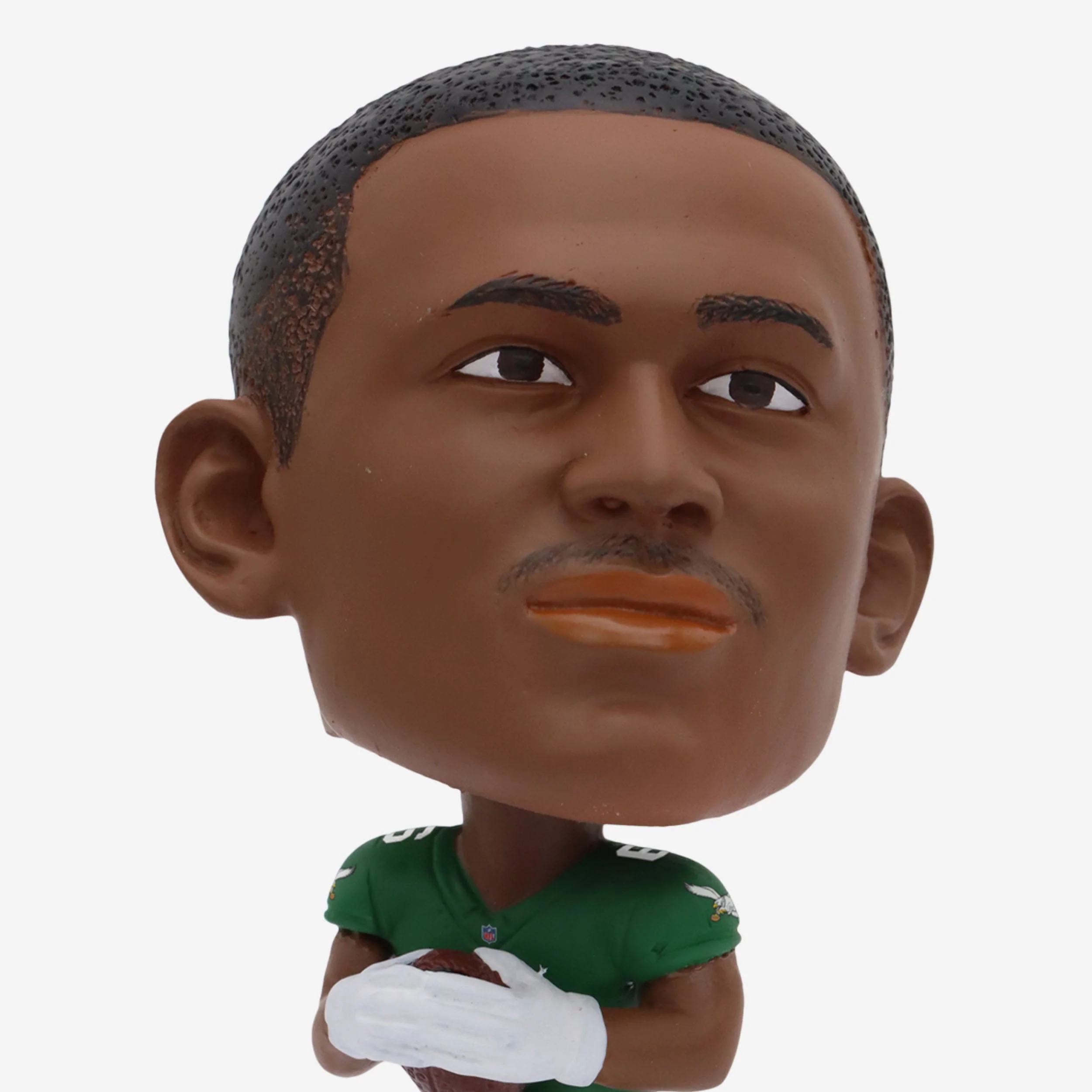 DeVonta Smith Philadelphia Eagles Kelly Green Uniform Field Stripe Mini Bighead Bobblehead - Image 2