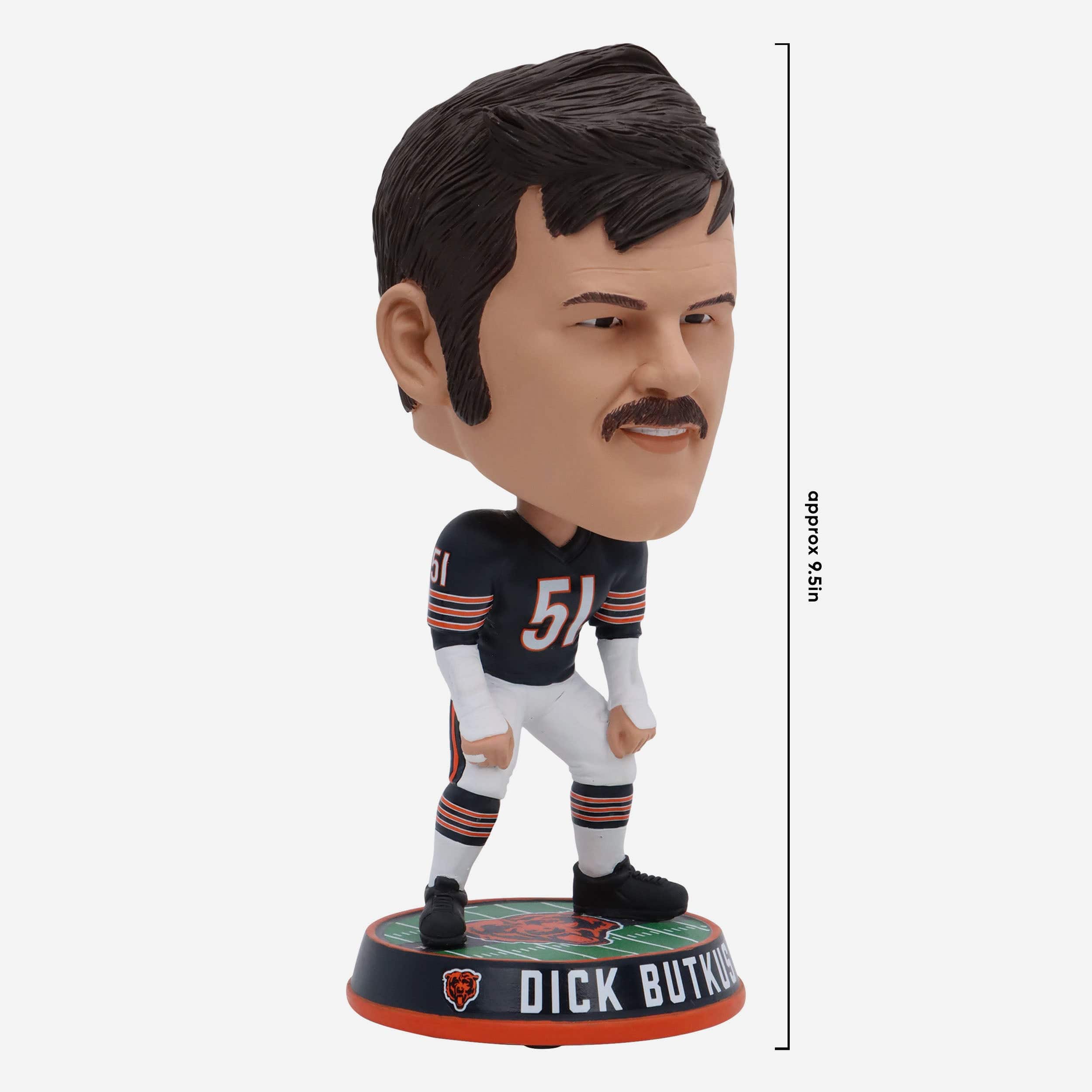 Dick Butkus Chicago Bears Field Stripe Bighead Bobblehead - Image 4