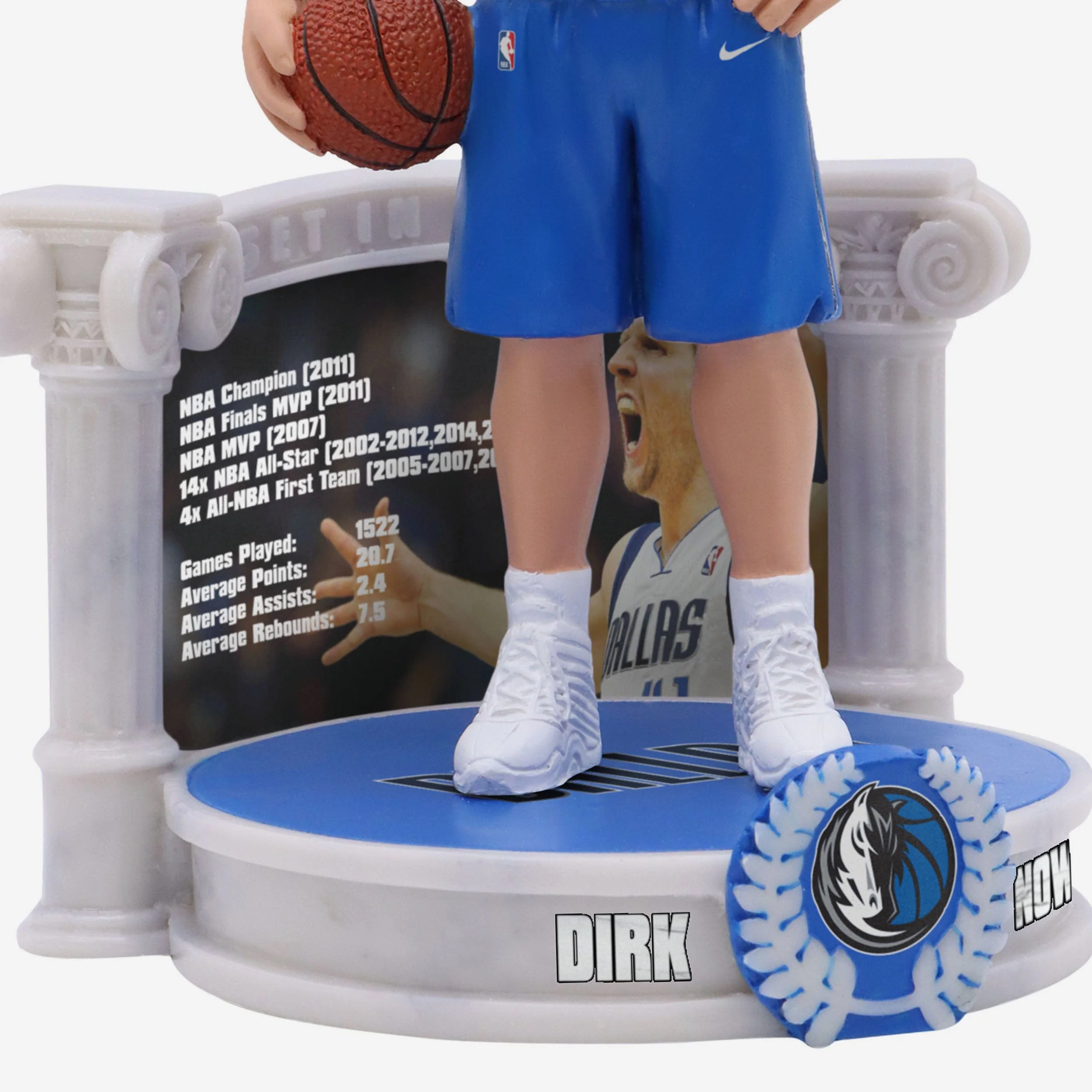 Dirk Nowitzki Dallas Mavericks Career Retrospective Bobblehead - Image 3