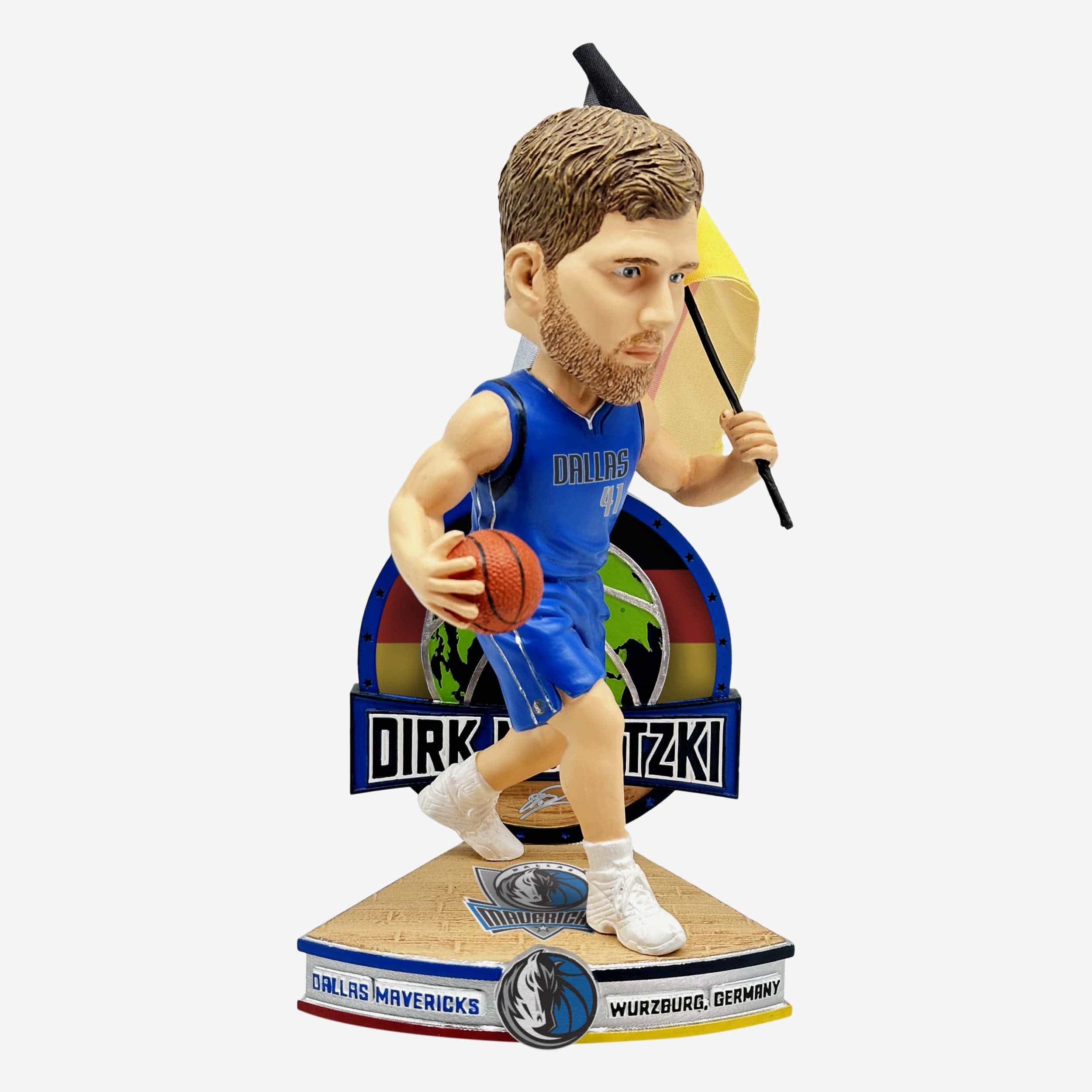 Dirk Nowitzki Dallas Mavericks German National Flag International Collection Bobblehead