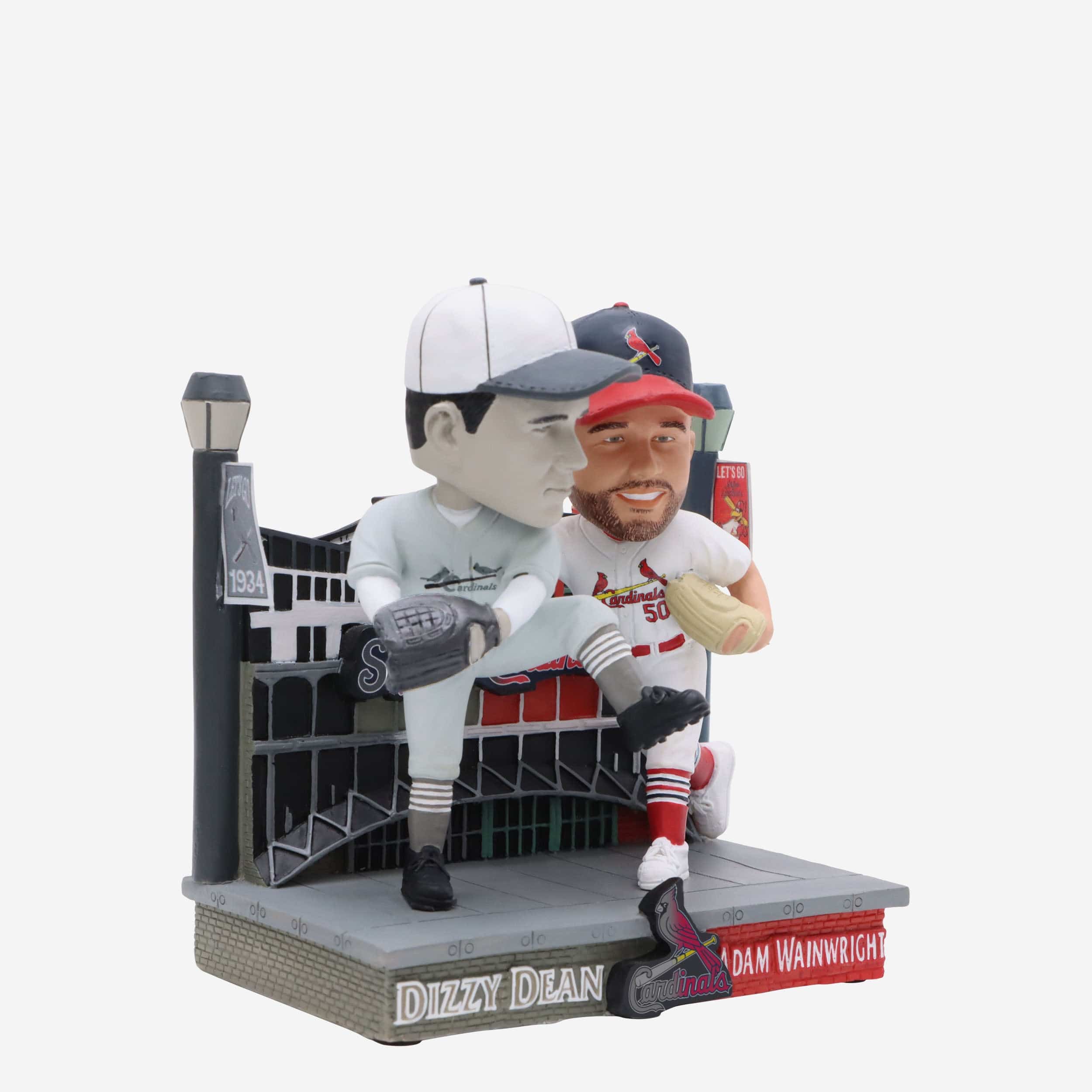 Dizzy Dean & Adam Wainwright St Louis Cardinals Then And Now Bobblehead - Image 5