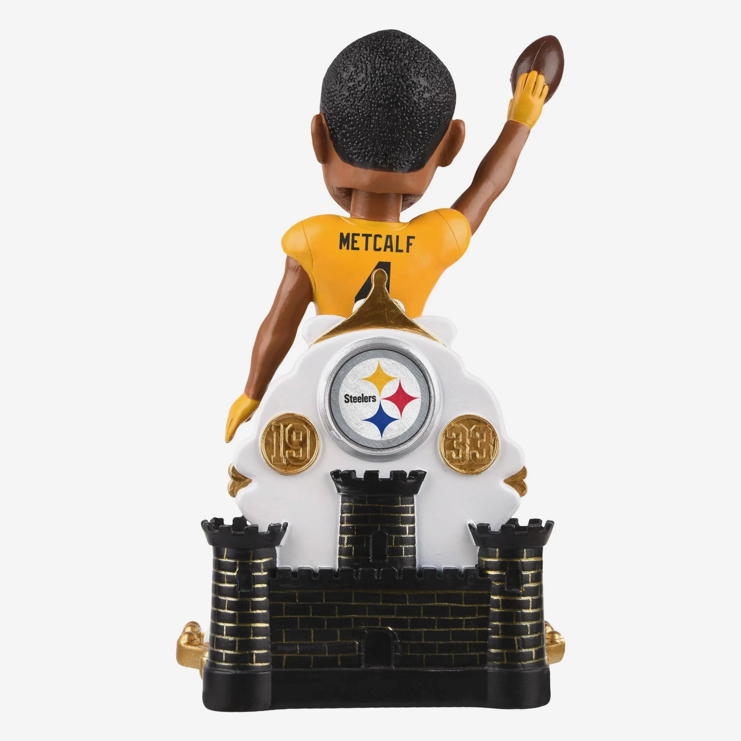 DK Metcalf Pittsburgh Steelers Alternate Uniform Bobblehead - Image 5