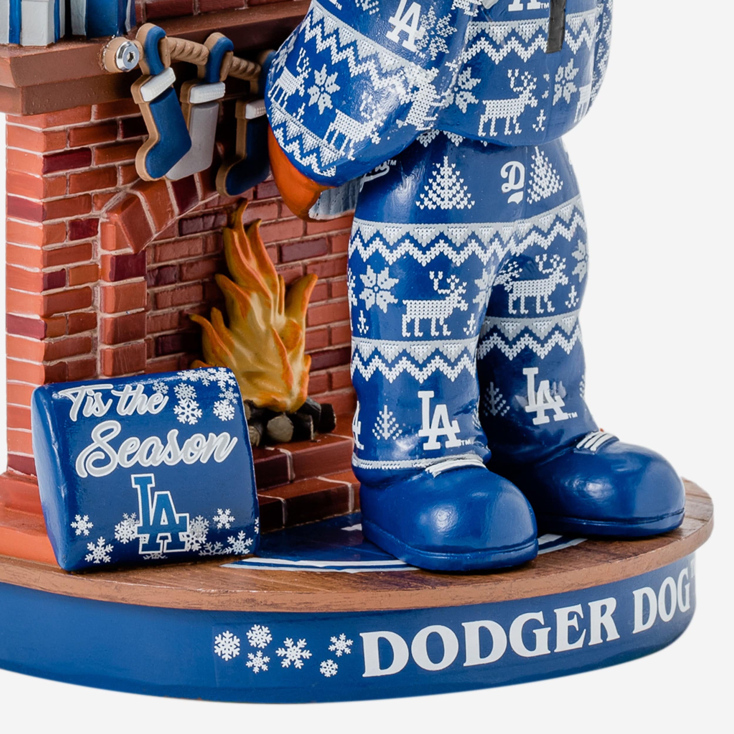 Dodger Dog Los Angeles Dodgers Holiday Mascot Bobblehead - Image 3