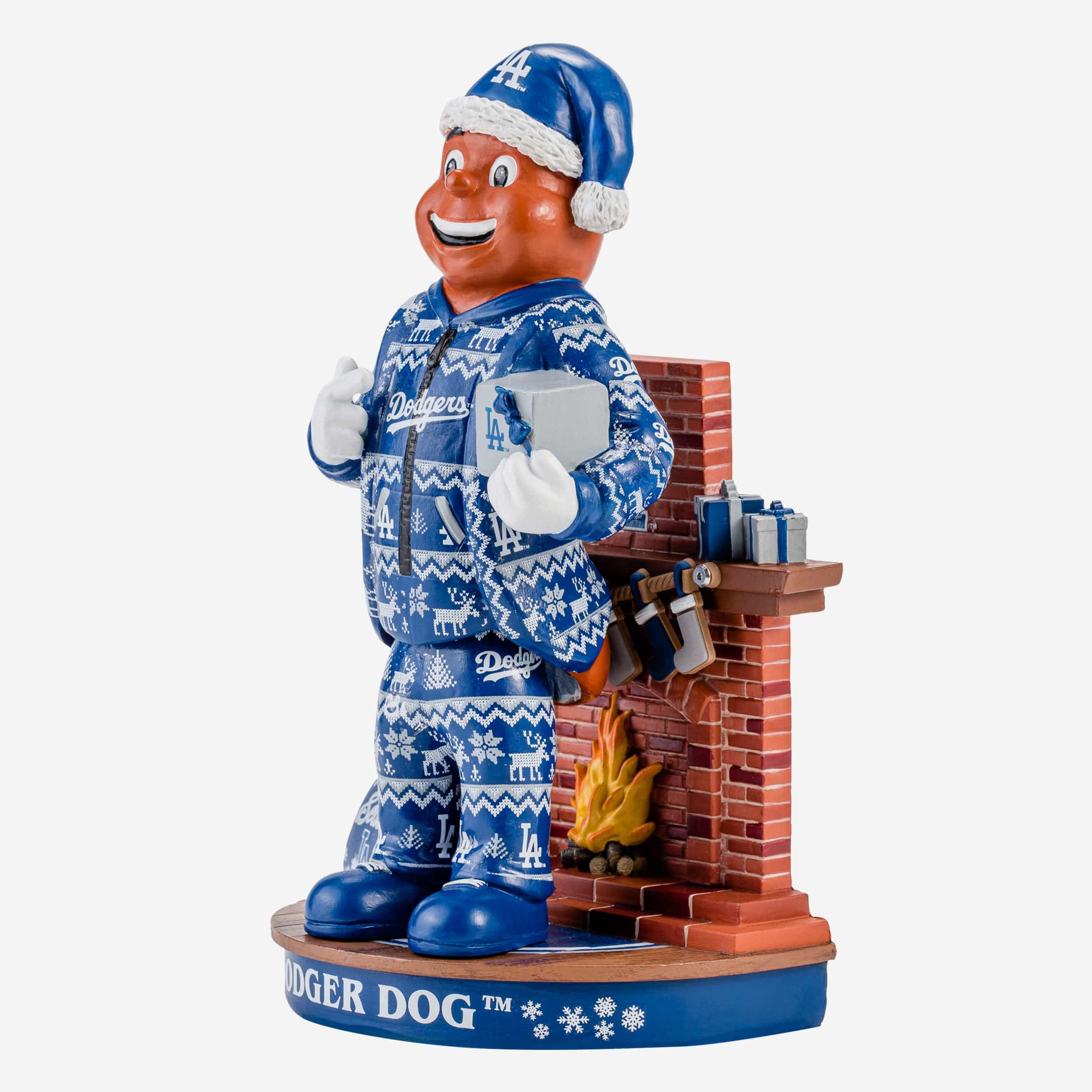 Dodger Dog Los Angeles Dodgers Holiday Mascot Bobblehead - Image 4