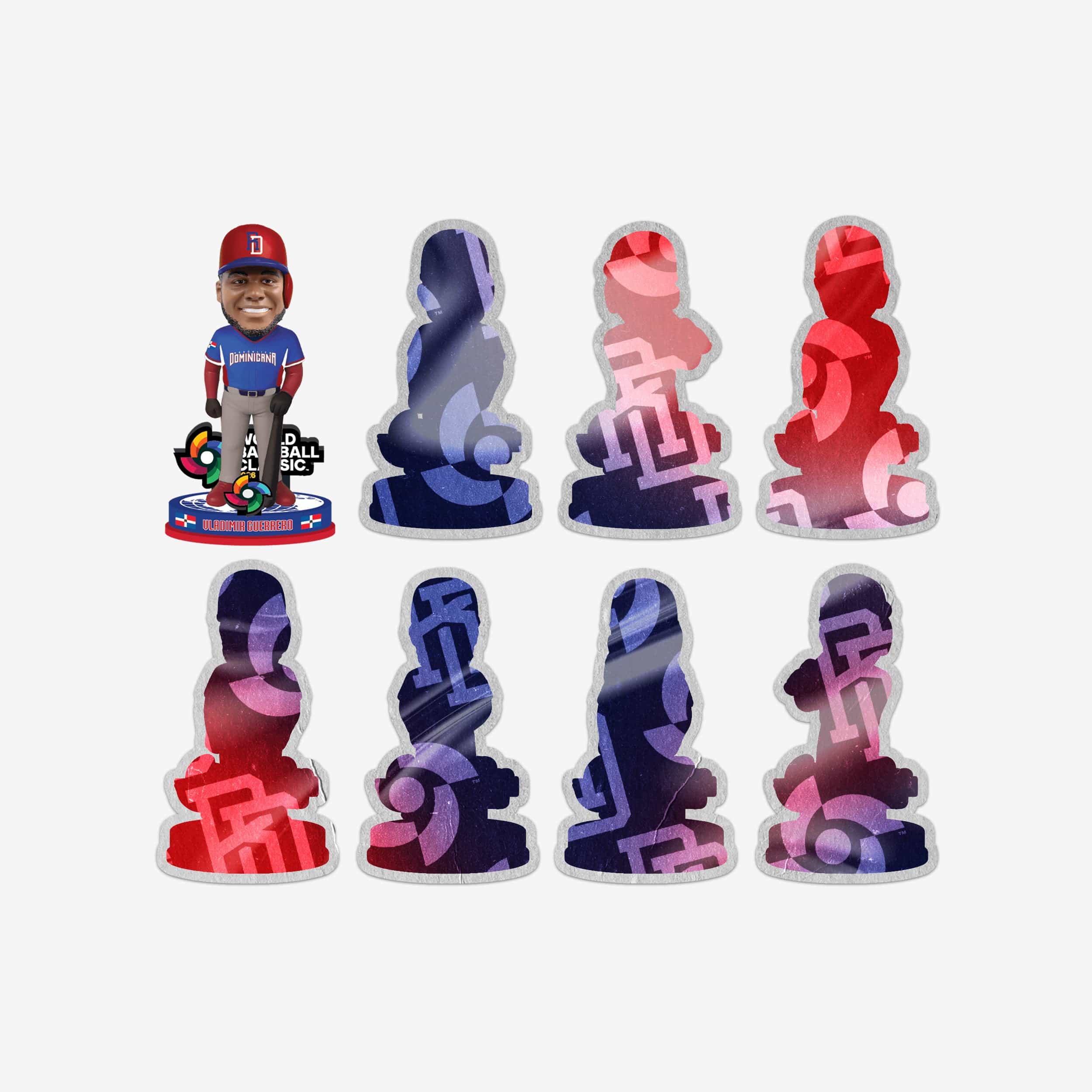 Dominican Republic 2026 World Baseball Classic Mini Bobblehead Boxed Set
