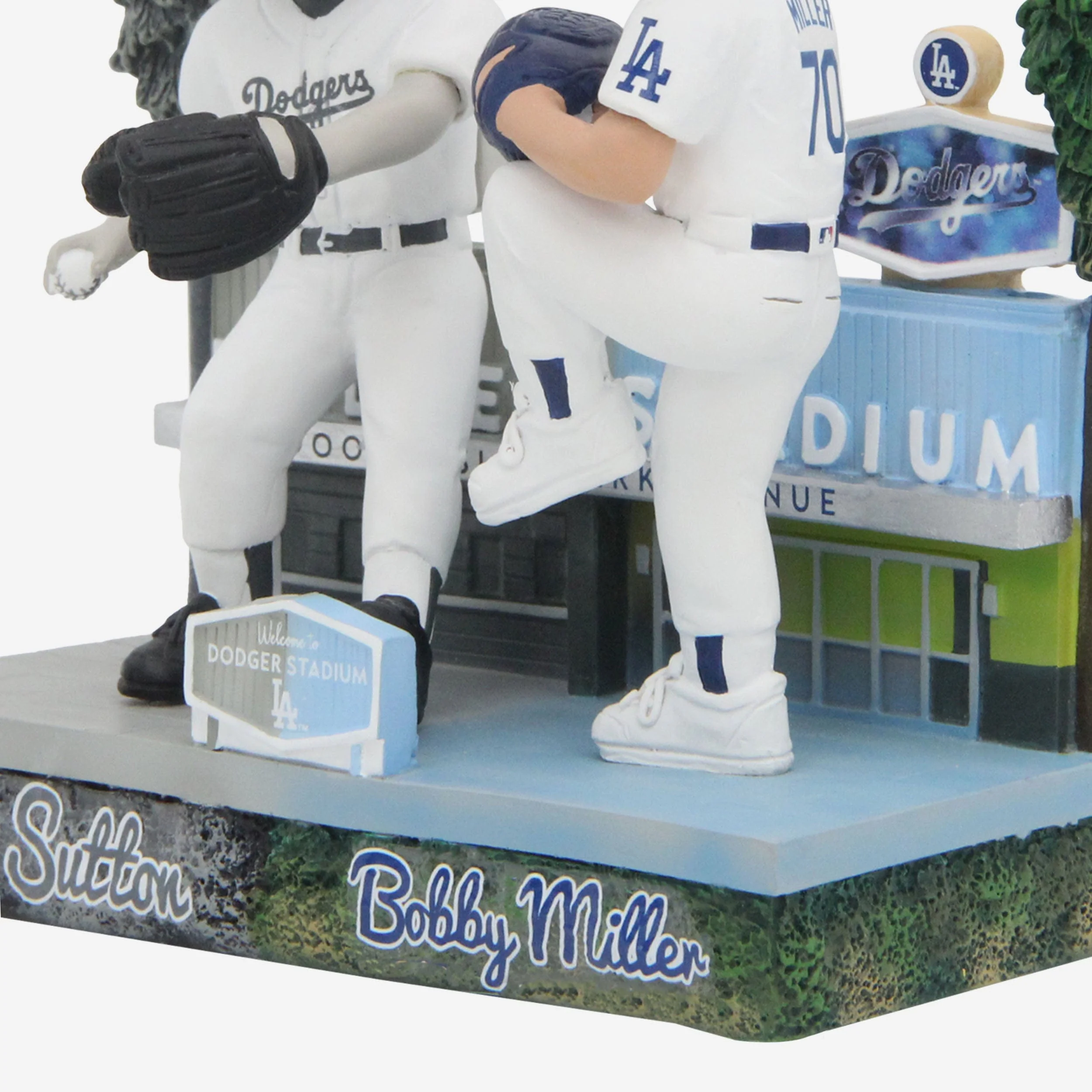 Don Sutton & Bobby Miller Los Angeles Dodgers Then and Now Bobblehead - Image 4