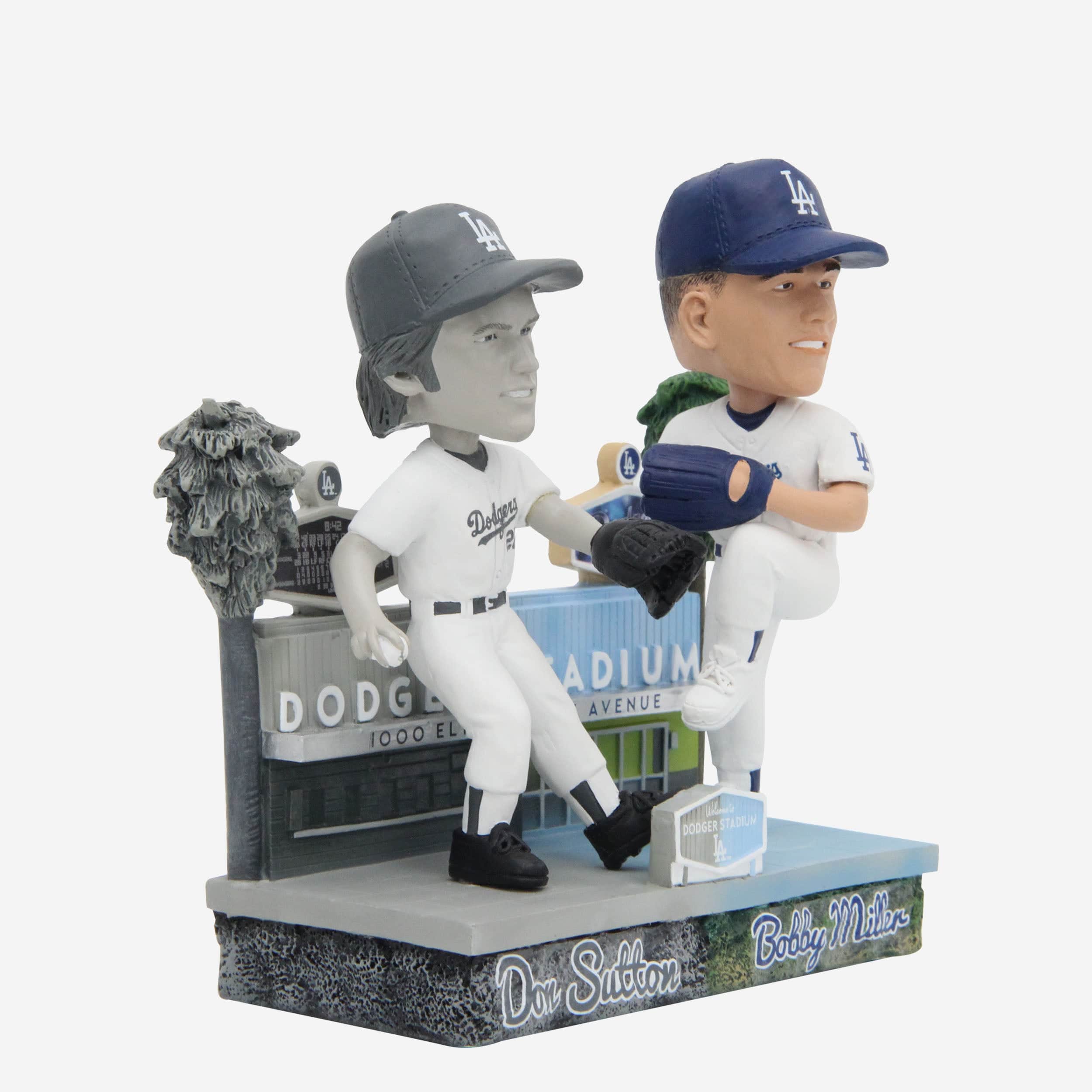 Don Sutton & Bobby Miller Los Angeles Dodgers Then and Now Bobblehead - Image 5