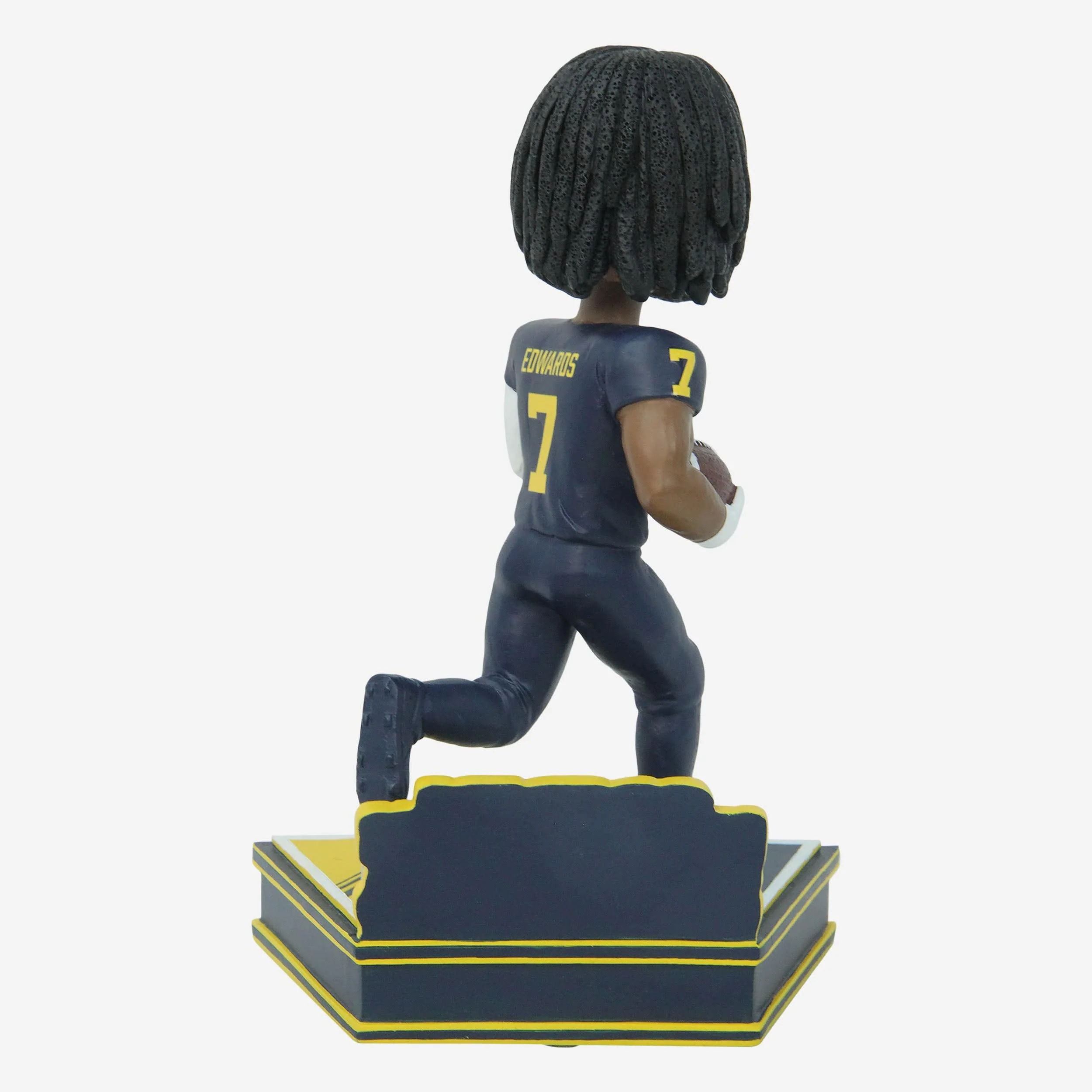 Donovan Edwards Michigan Wolverines 2023 Football Blue Uniform Student Athlete Bobblehead - Image 5