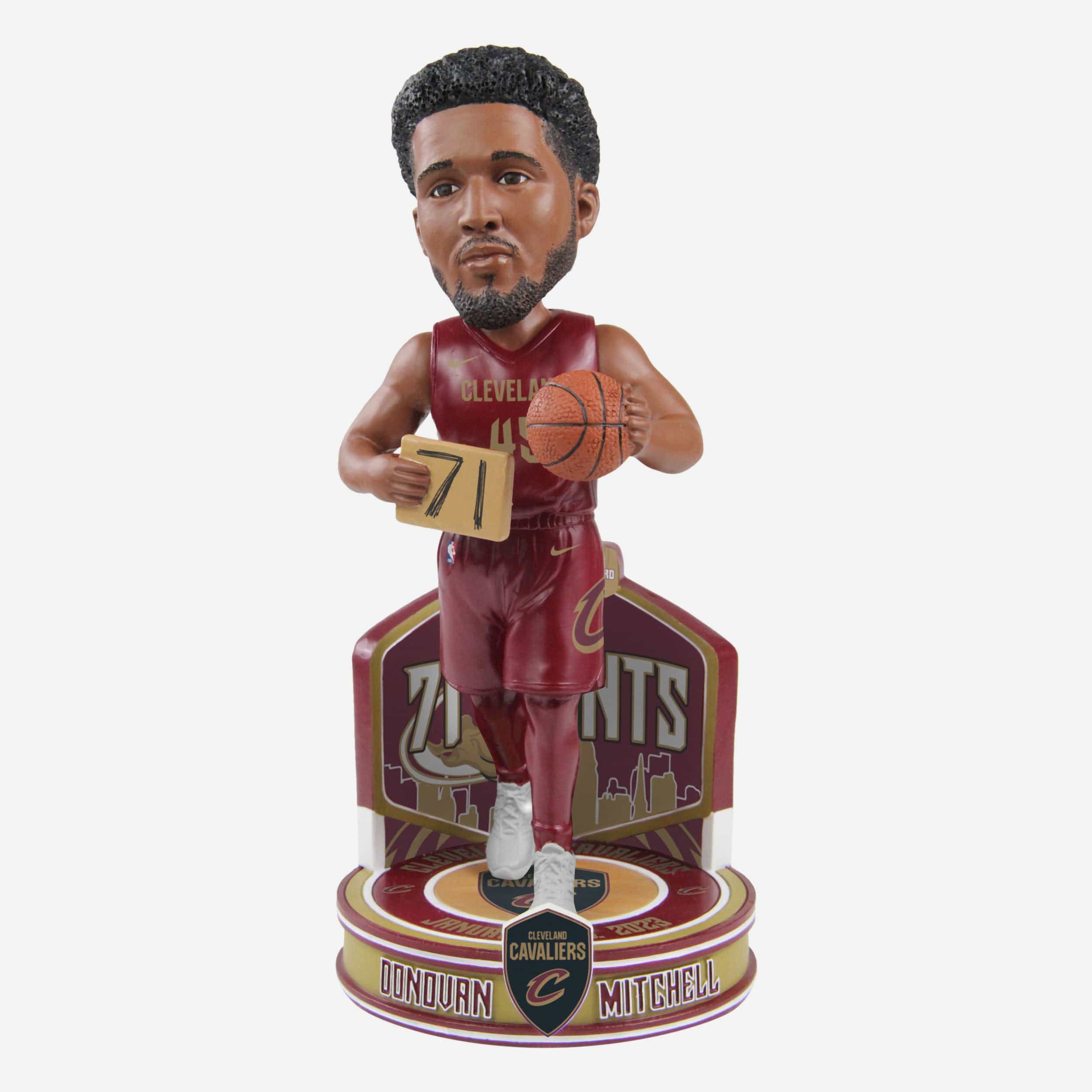 Donovan Mitchell Cleveland Cavaliers 71 Point Game Bobblehead