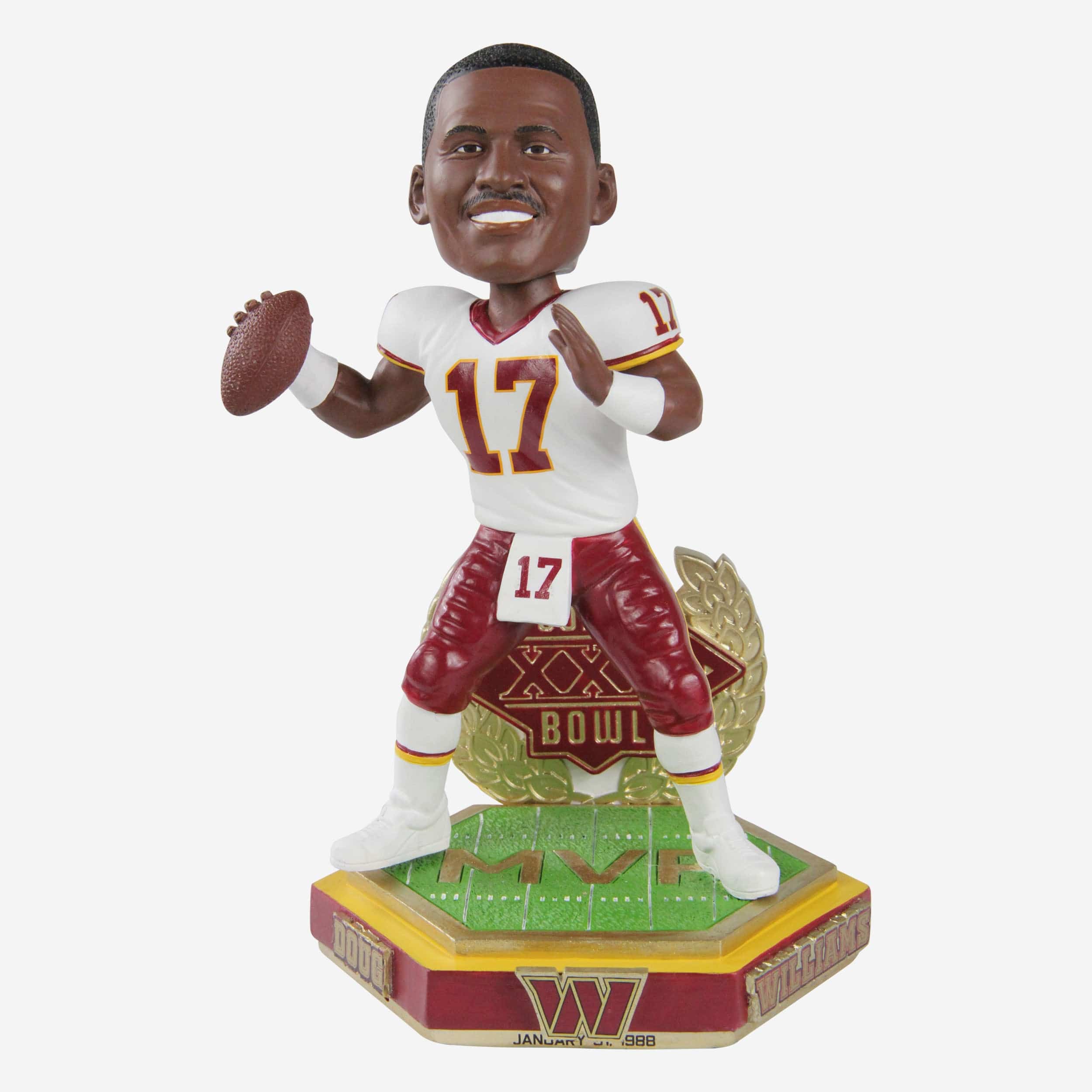 Doug Williams Washington Commanders Super Bowl XXII MVP 35th Anniversary Bobblehead