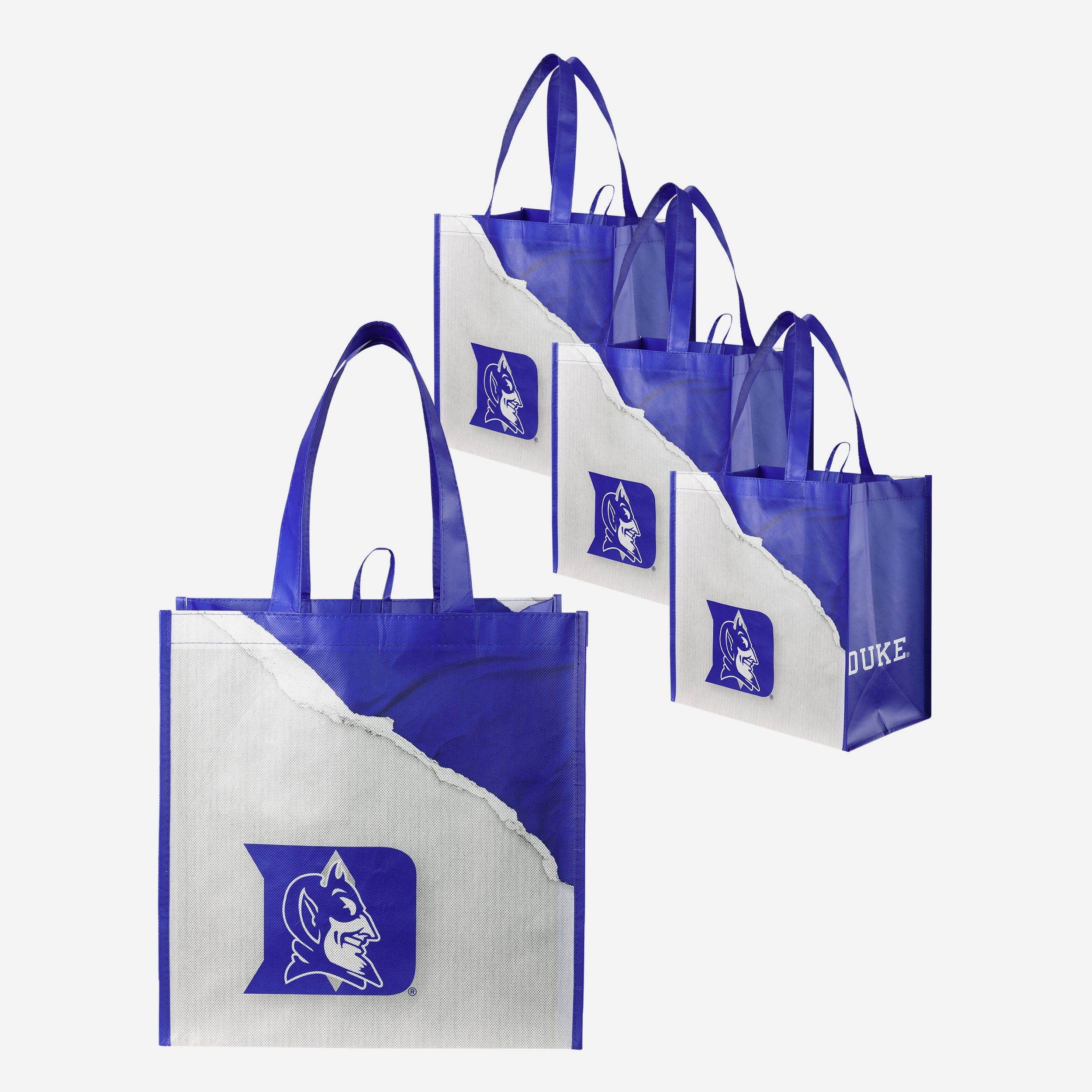 Duke Blue Devils 4 Pack Reusable Shopping Bag - Image 2