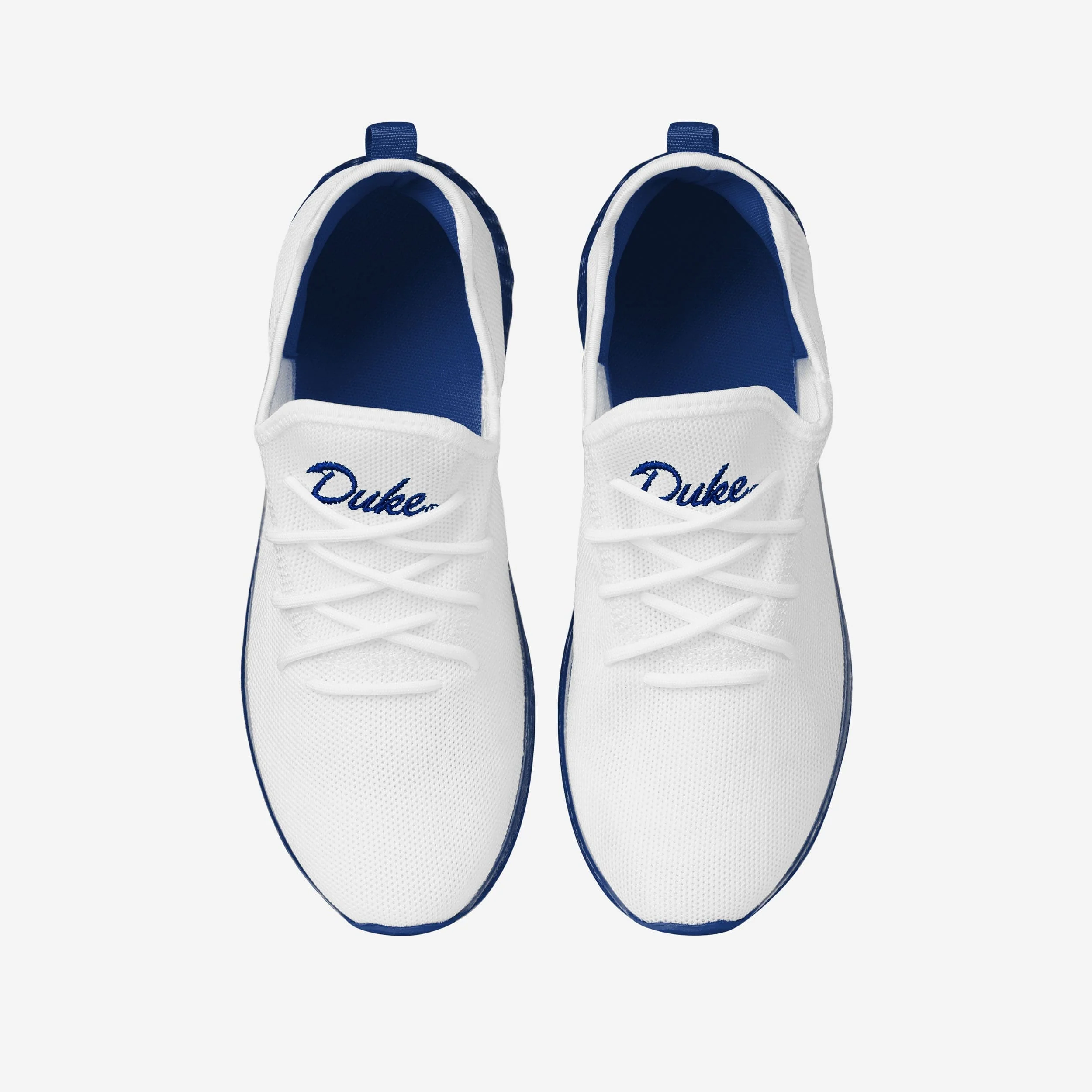 Duke Blue Devils Gradient Midsole White Sneakers - Image 4