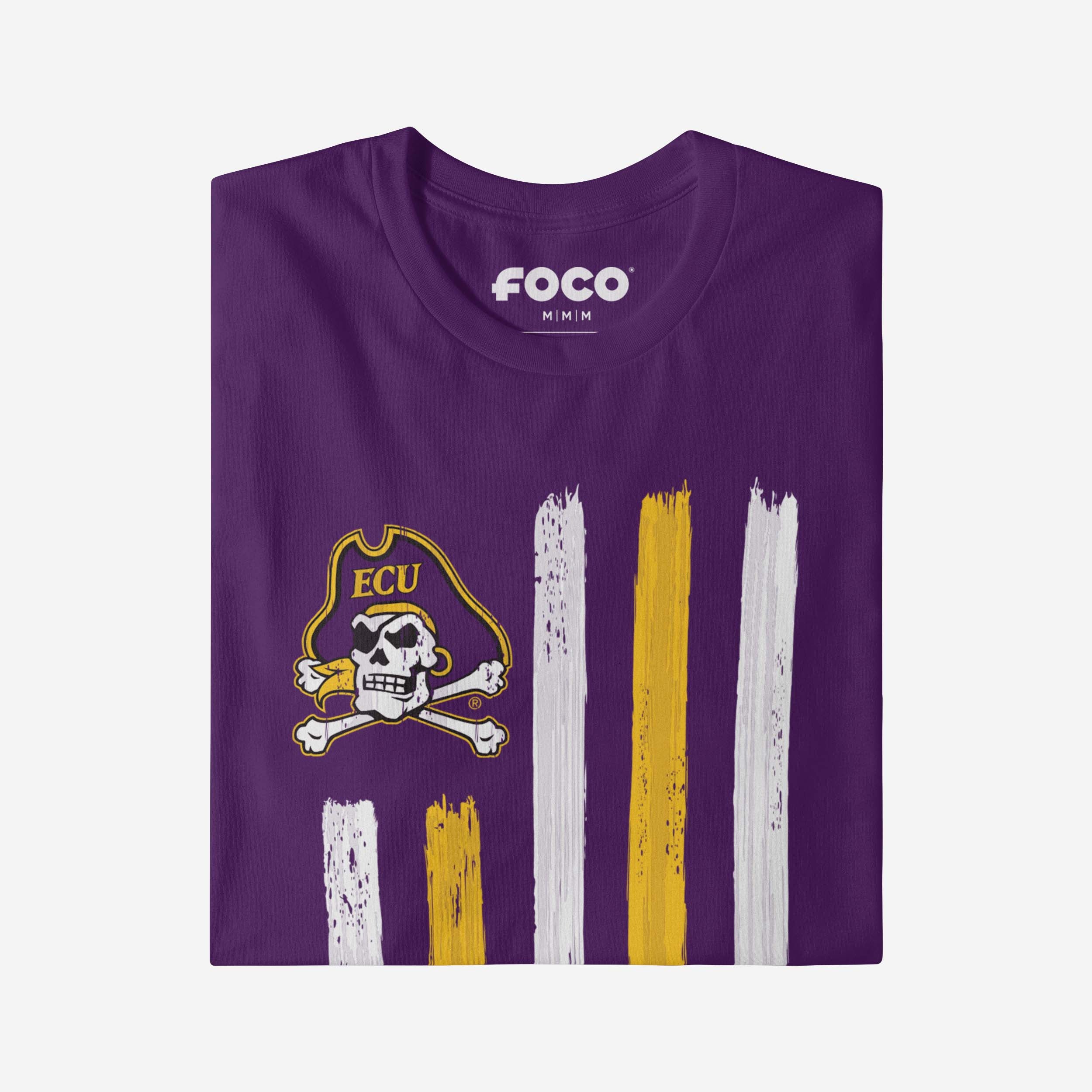 East Carolina Pirates Brushstroke Flag T-Shirt - Image 4