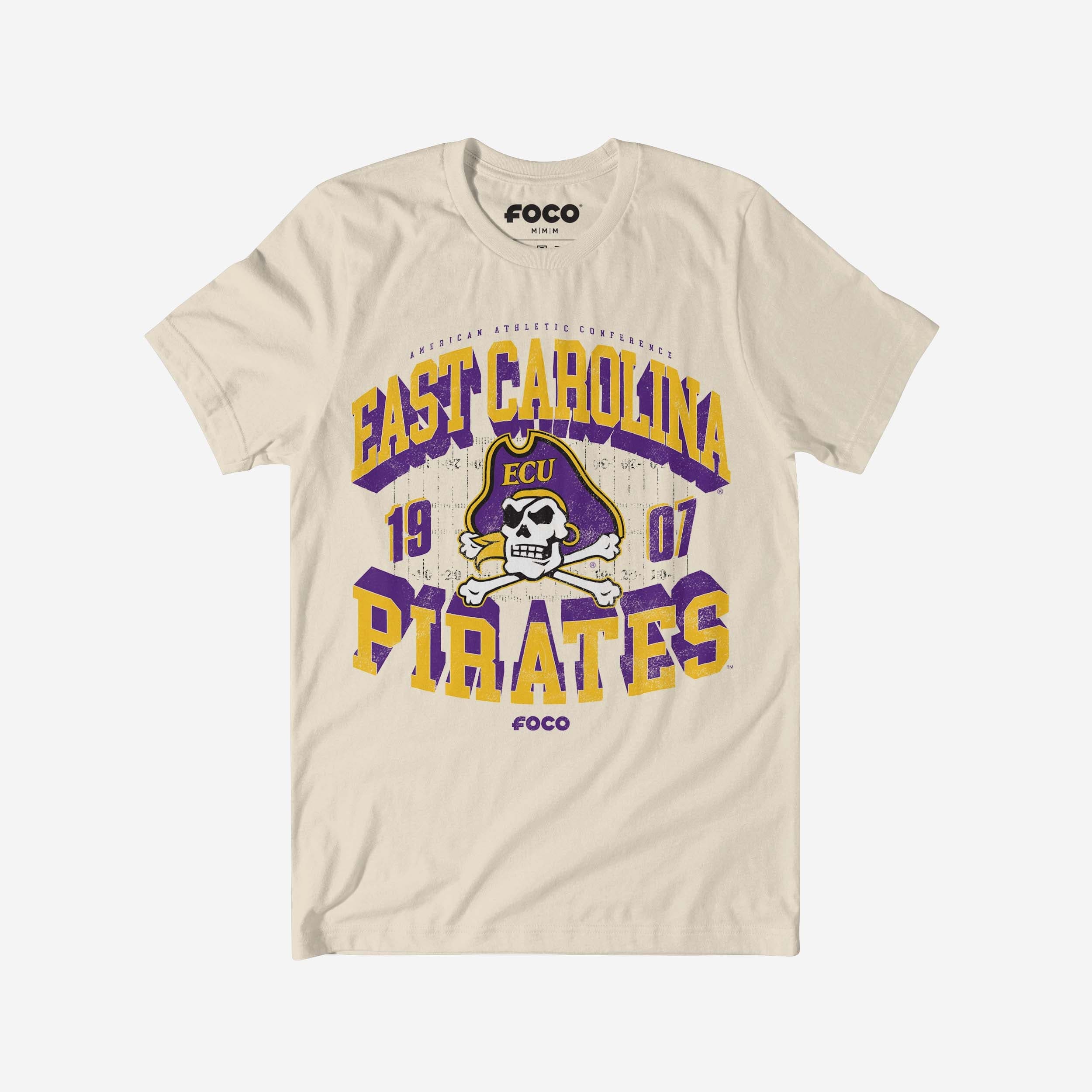 East Carolina Pirates Field Arched Wordmark T-Shirt