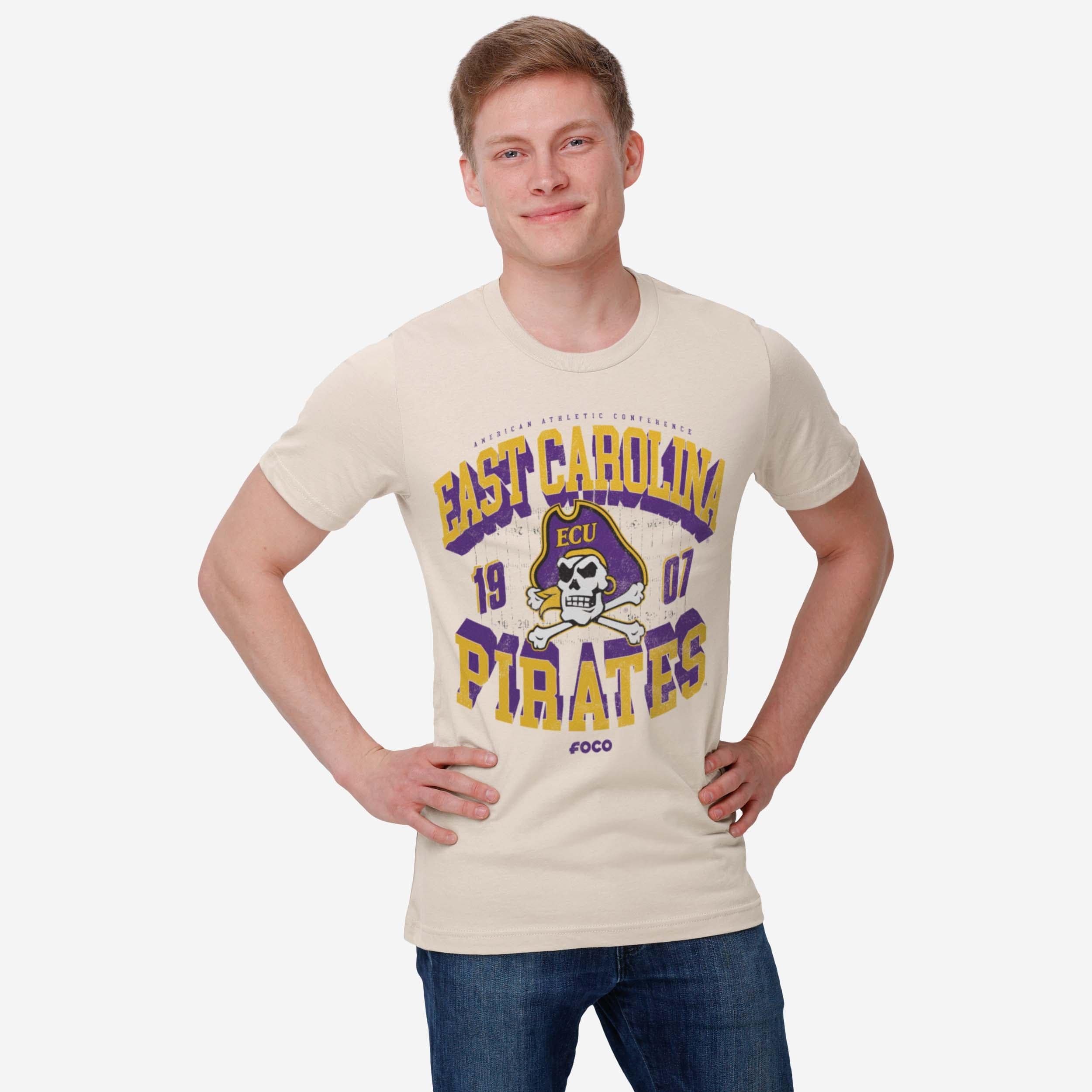 East Carolina Pirates Field Arched Wordmark T-Shirt - Image 2